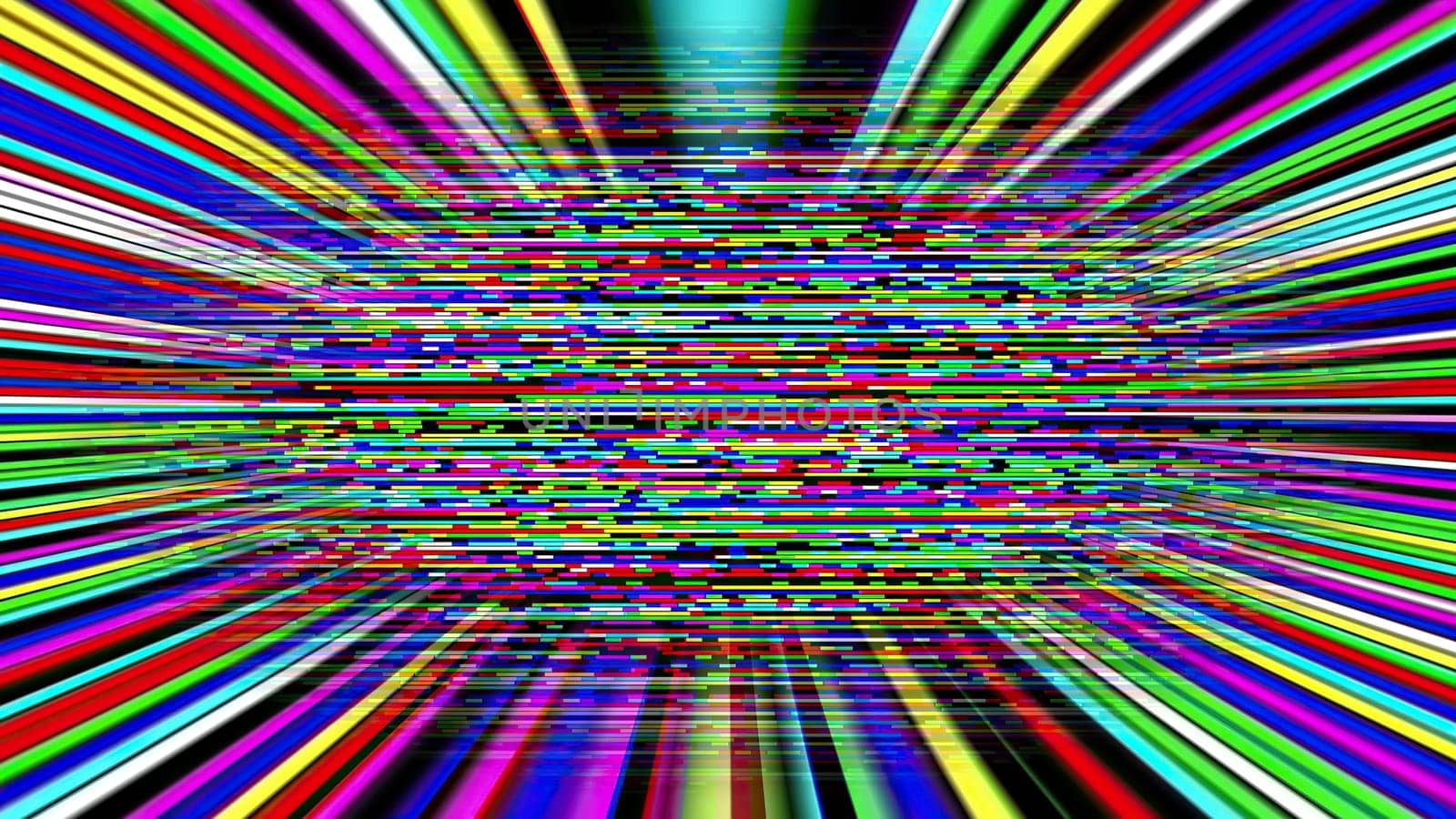 Colorful light rays and pixels,Colorful light rays and pixels