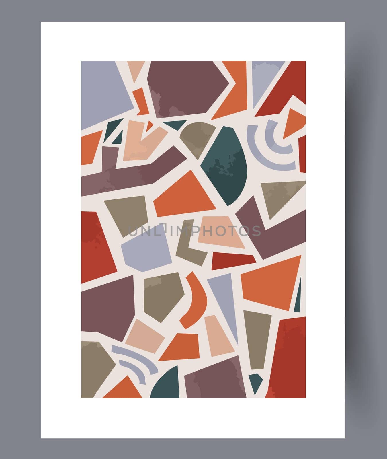 Printable wall art vector poster set vector. Vector illustrationPrintable wall art vector poster set. Hand drawn minimalism design for scandinavian interior.
