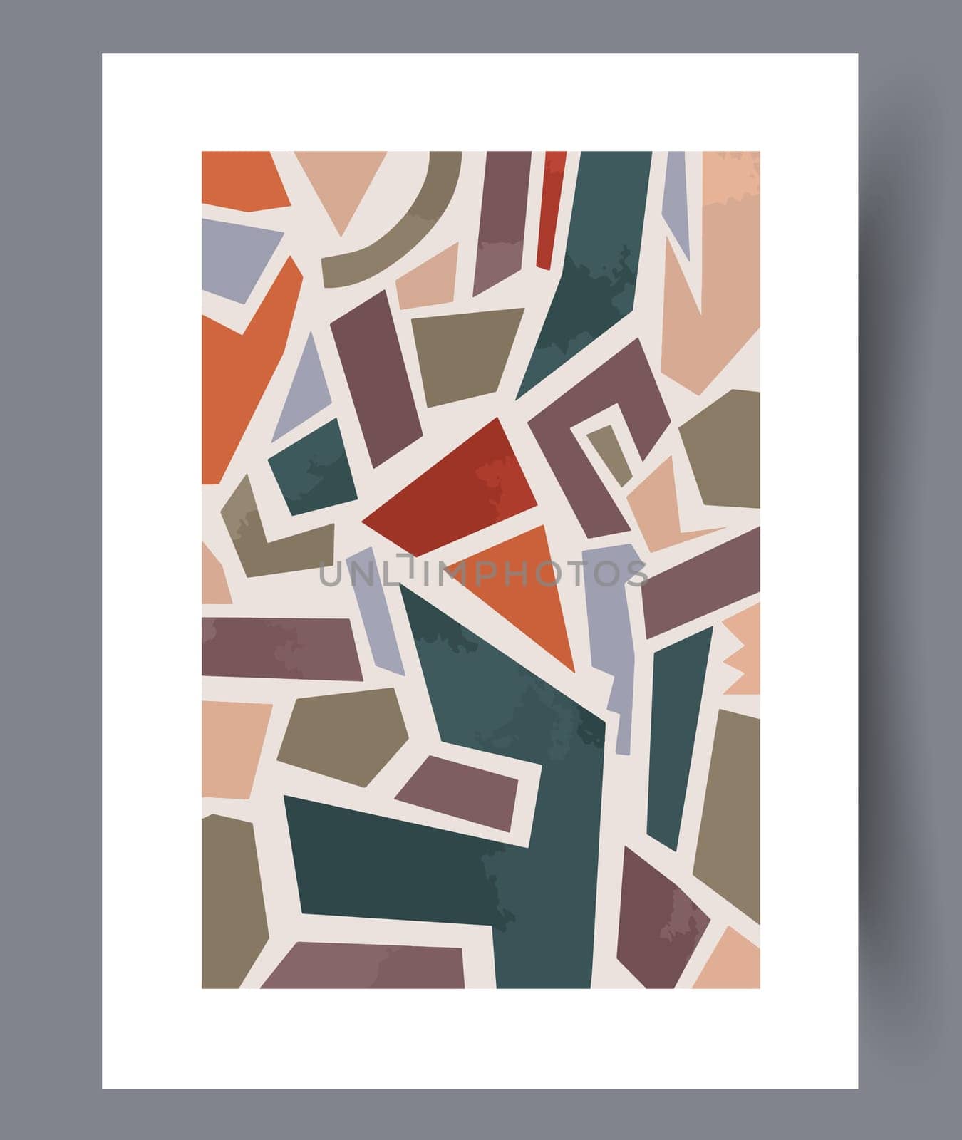 Printable wall art vector poster set vector. Vector illustrationPrintable wall art vector poster set. Hand drawn minimalism design for scandinavian interior.