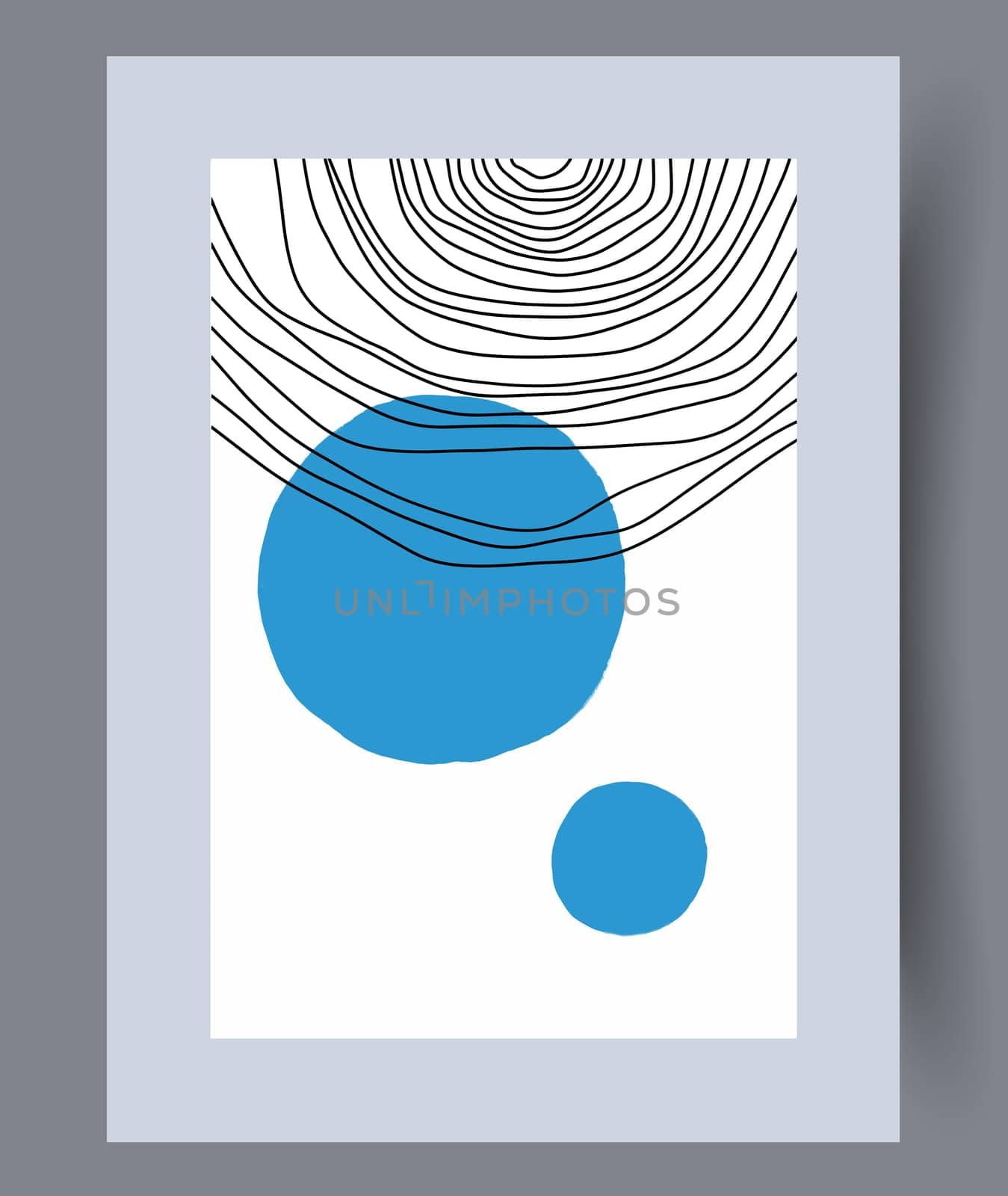 Printable wall art vector poster set vector. Vector illustrationPrintable wall art vector poster set. Hand drawn minimalism design for scandinavian interior.
