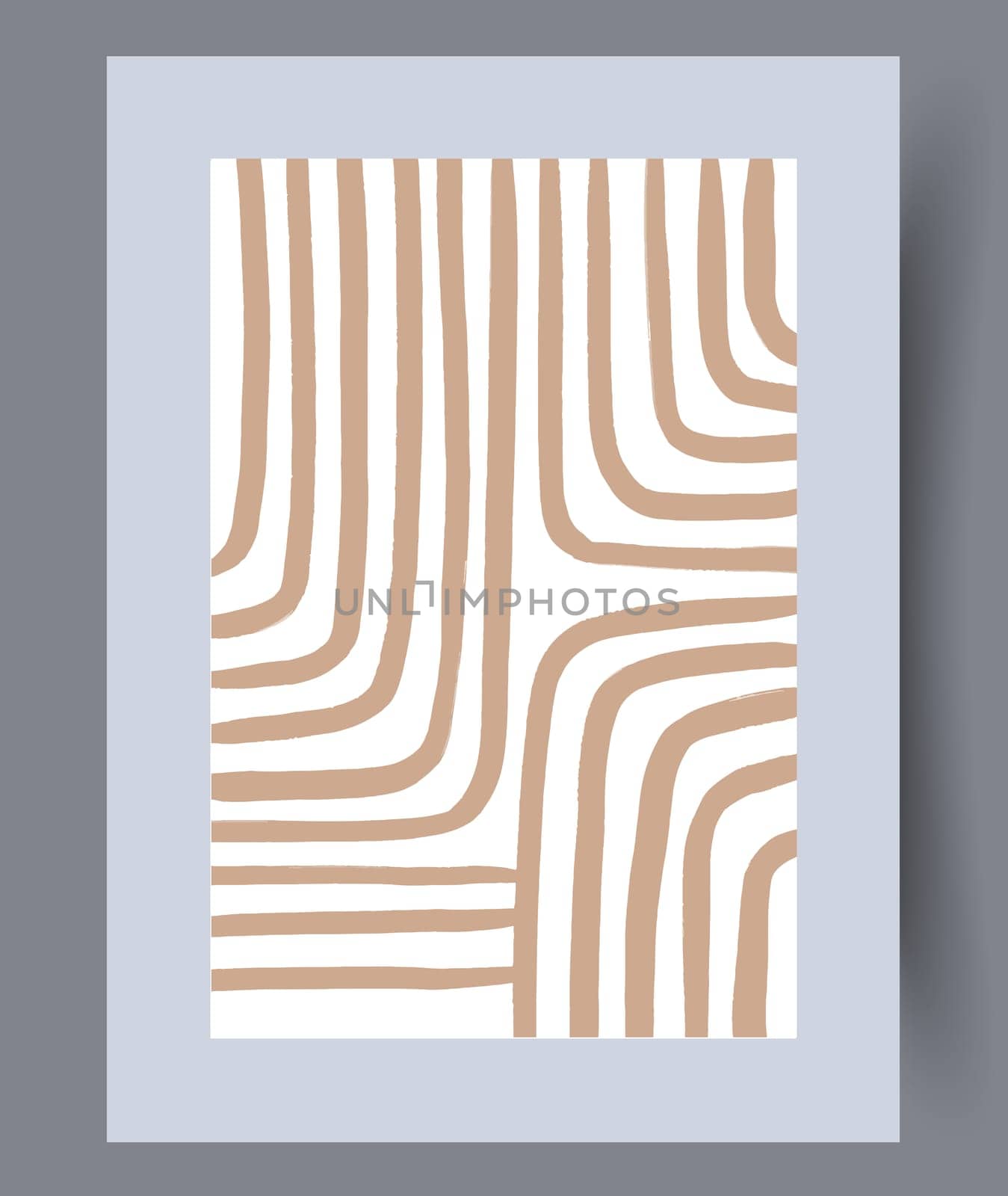 Printable wall art vector poster set vector. Vector illustrationPrintable wall art vector poster set. Hand drawn minimalism design for scandinavian interior.
