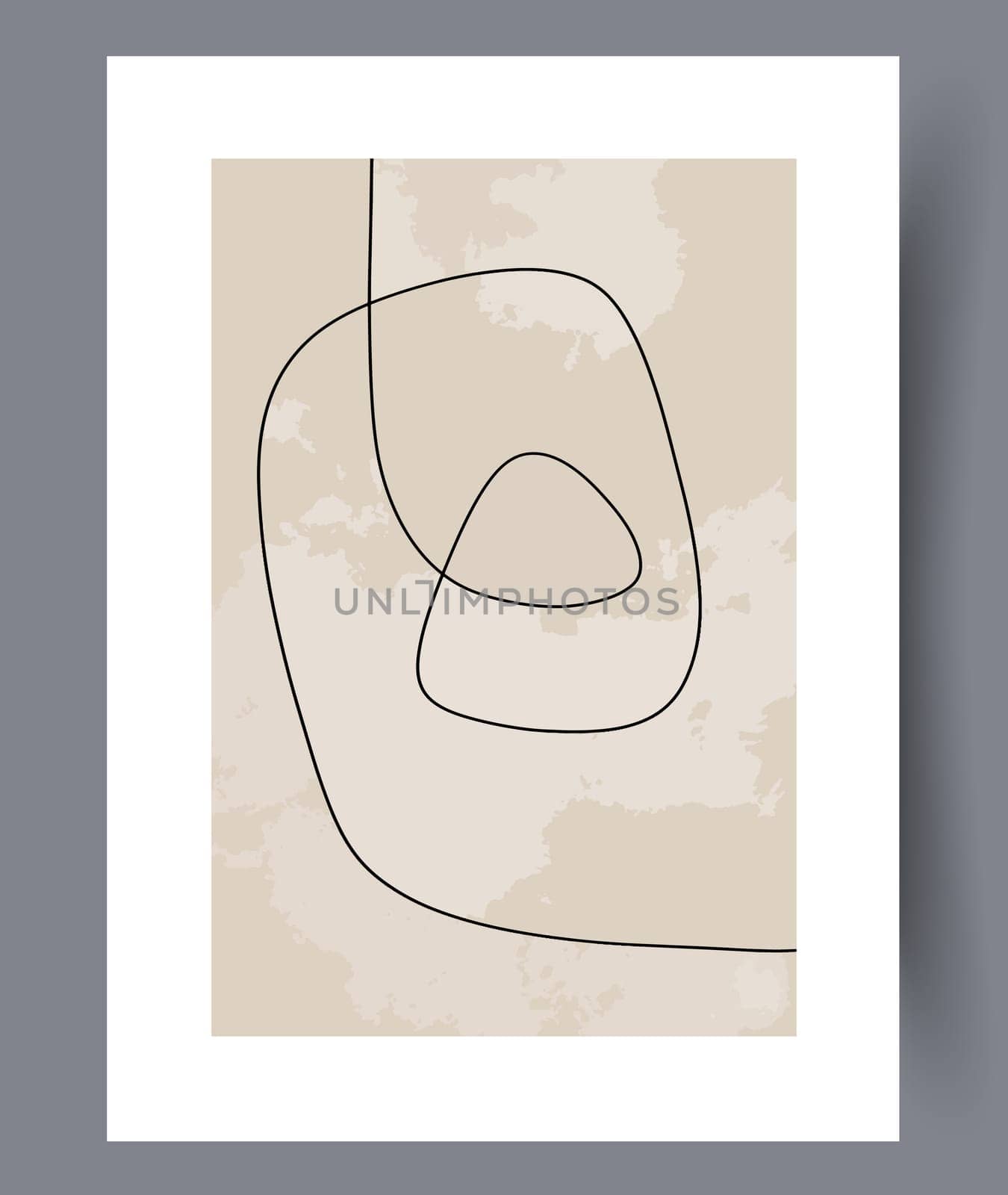 Printable wall art vector poster set vector. Vector illustrationPrintable wall art vector poster set. Hand drawn minimalism design for scandinavian interior.