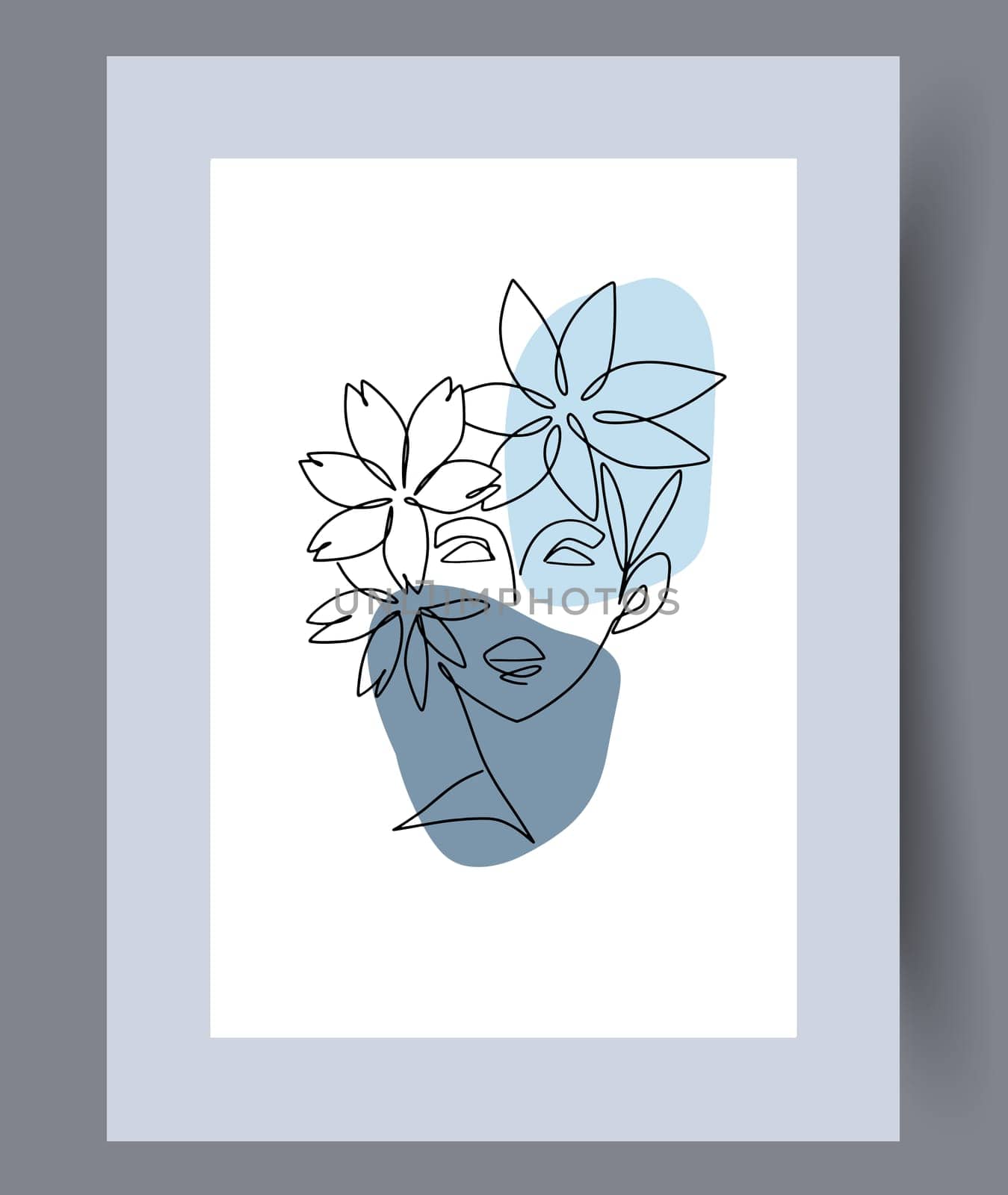 Printable wall art vector poster set vector. Vector illustrationPrintable wall art vector poster set. Hand drawn minimalism design for scandinavian interior.