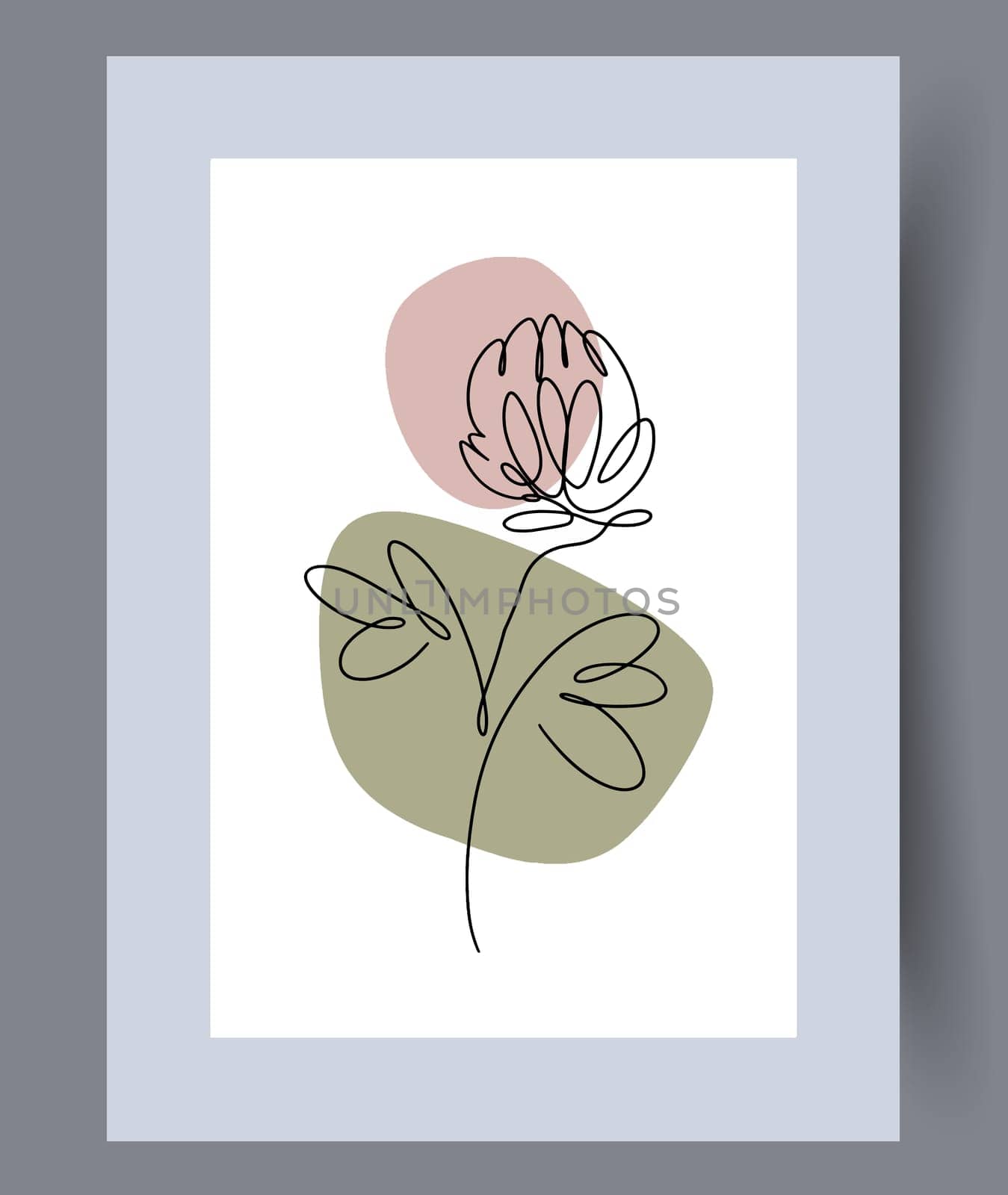 Printable wall art vector poster set vector. Vector illustrationPrintable wall art vector poster set. Hand drawn minimalism design for scandinavian interior.