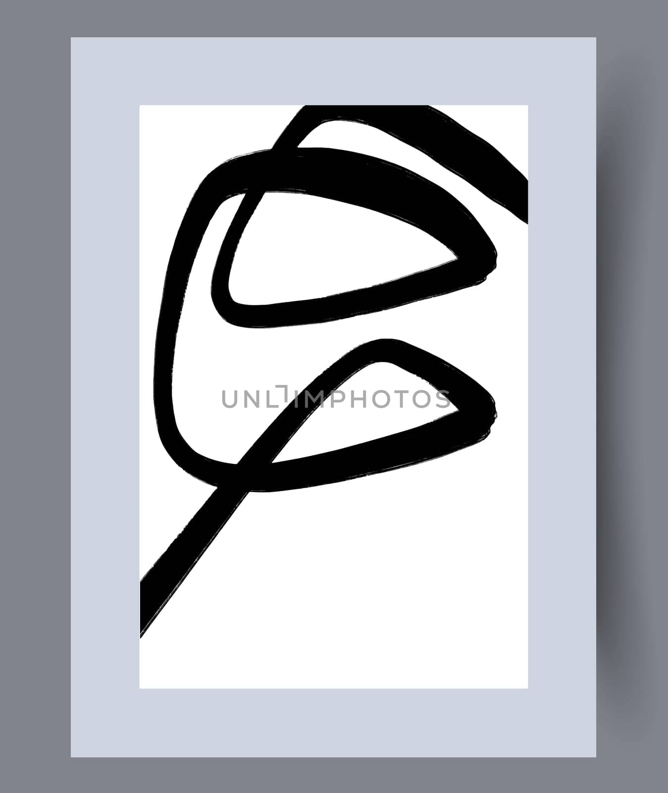 Printable wall art vector poster set vector. Vector illustrationPrintable wall art vector poster set. Hand drawn minimalism design for scandinavian interior.