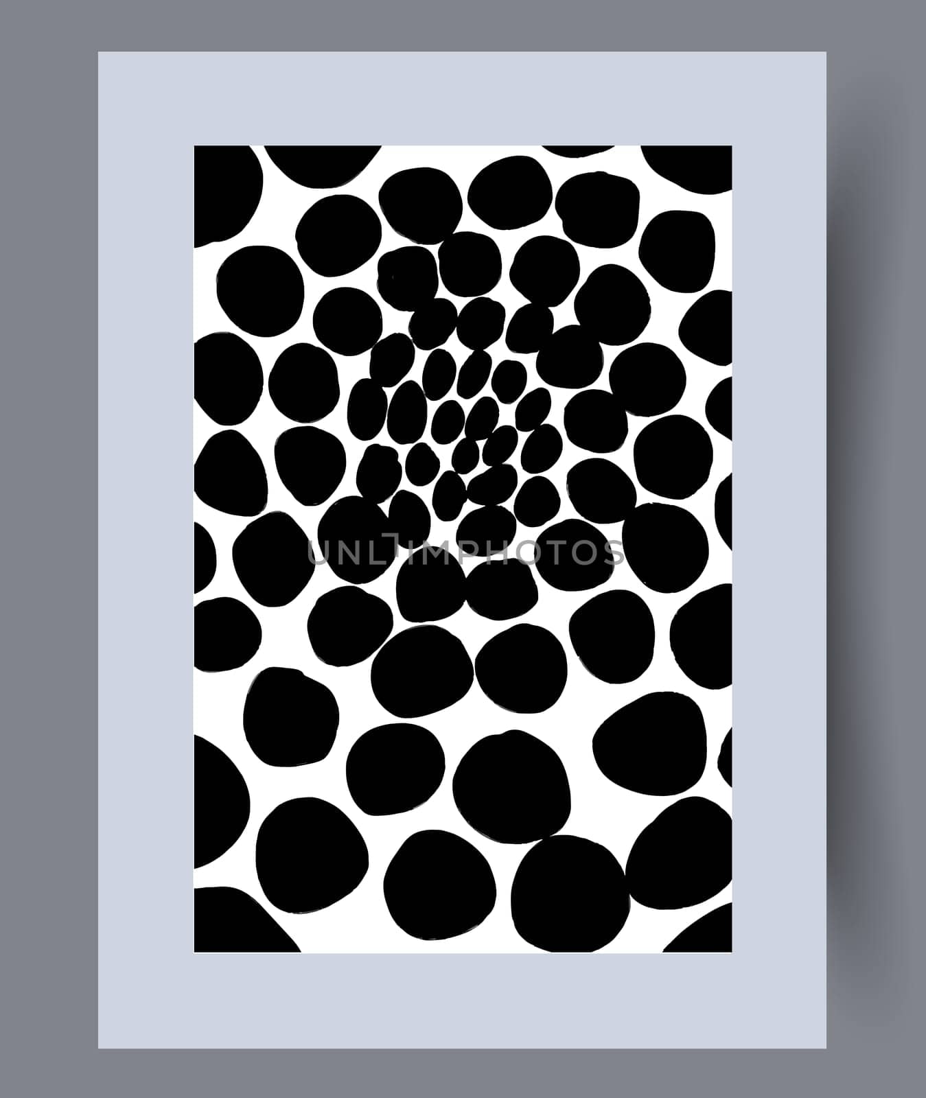 Printable wall art vector poster set. Hand drawn minimalism design for scandinavian interior.