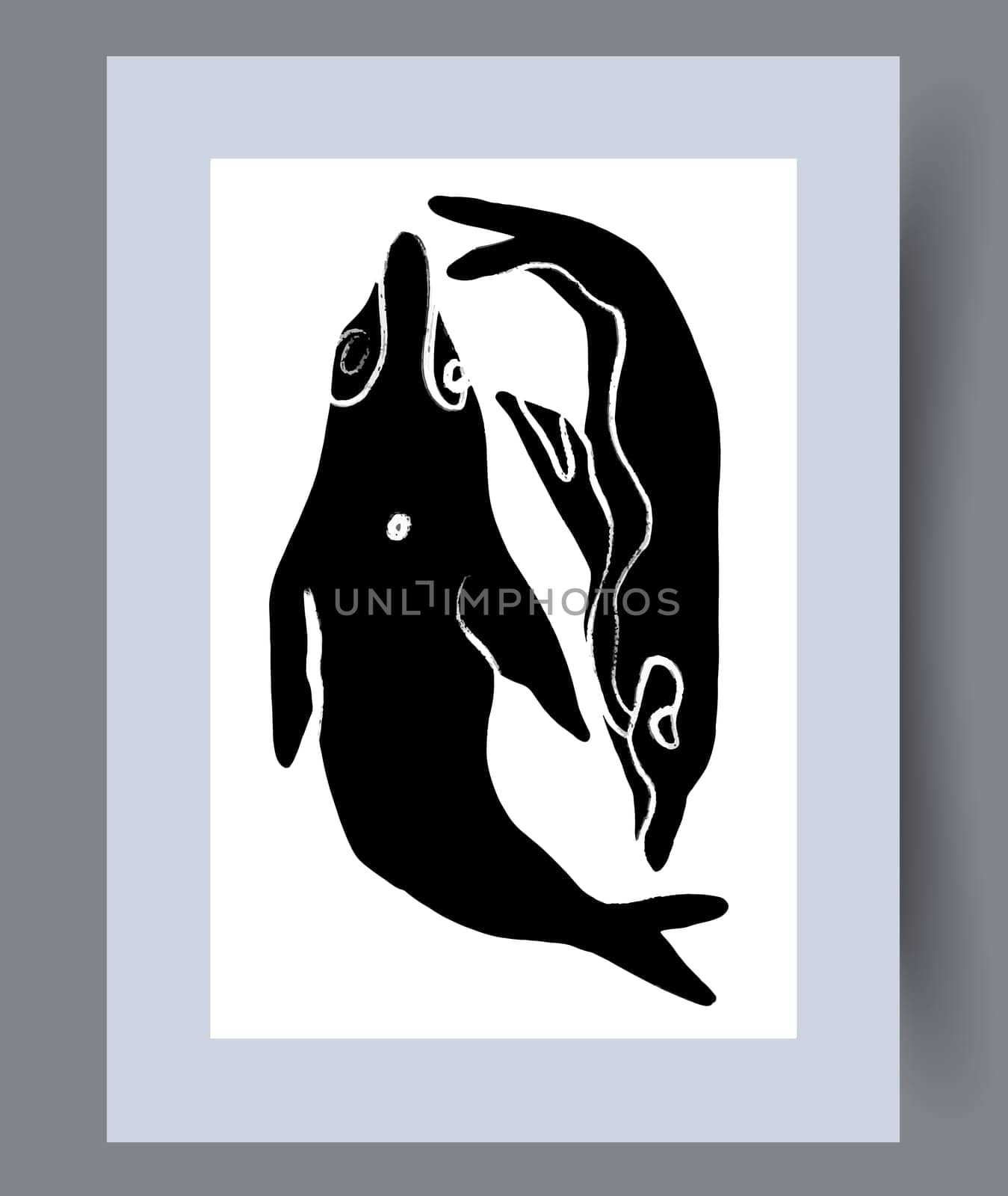 Printable wall art vector poster set. Hand drawn minimalism design for scandinavian interior.