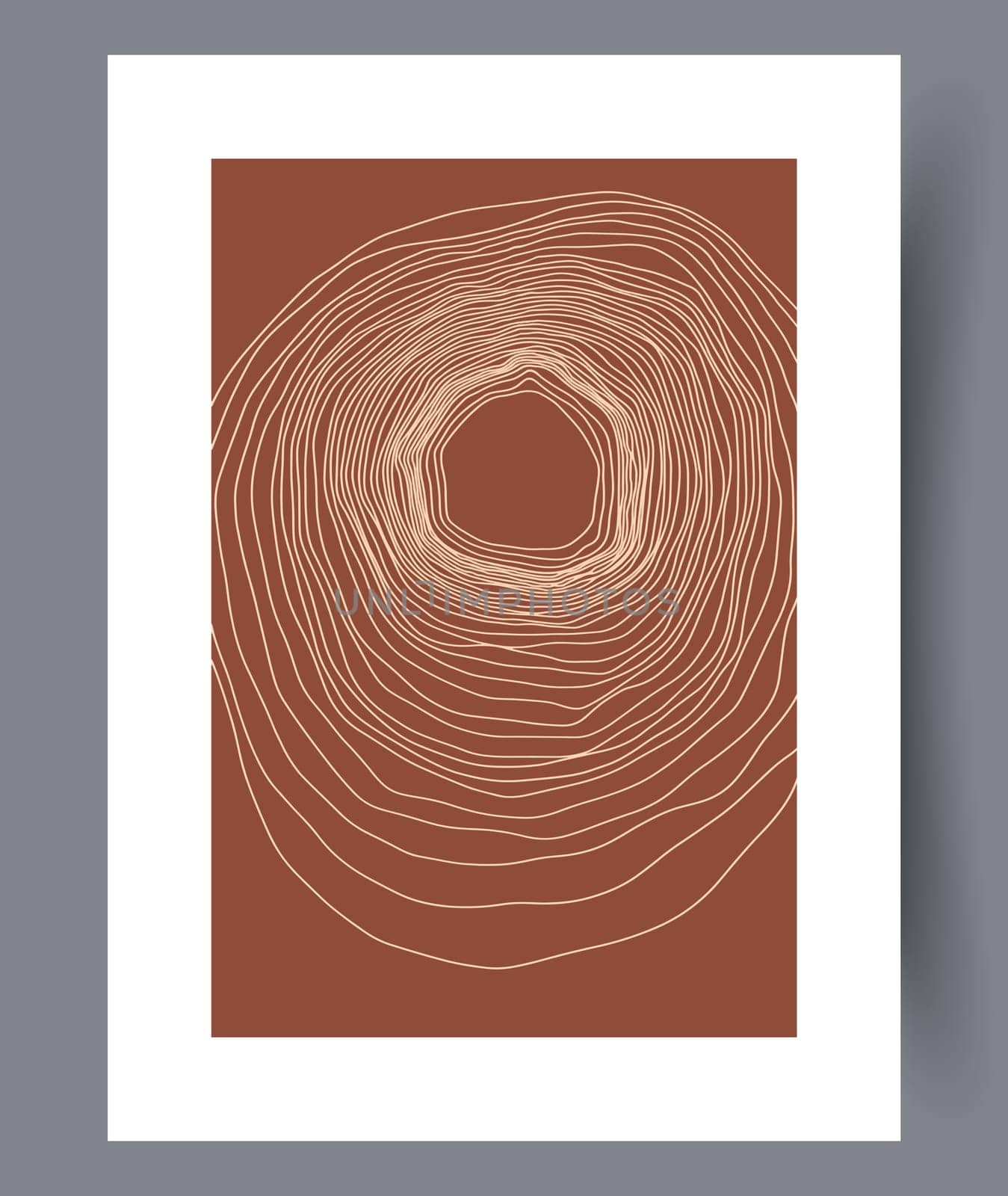 Scandinavian abstract vector print. Minimalistic abstract wall art background for print. Scandinavian vector style.