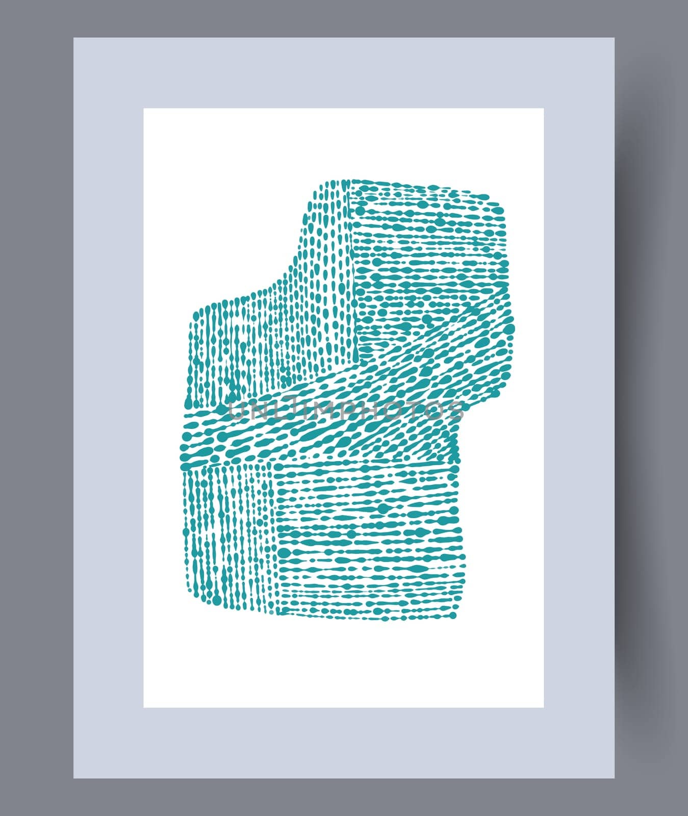 Scandinavian abstract vector print. Minimalistic abstract wall art background for print. Scandinavian vector style.