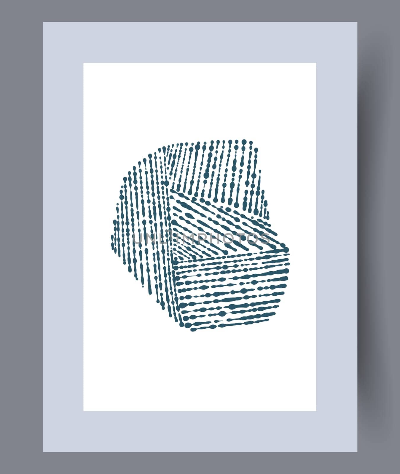 Scandinavian abstract vector print. Minimalistic abstract wall art background for print. Scandinavian vector style.