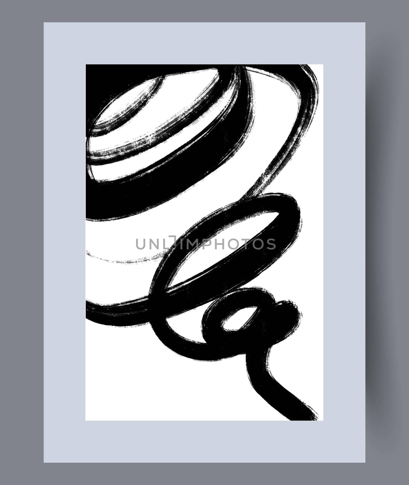 Scandinavian abstract vector print set. Minimalistic abstract wall art background for print. Scandinavian vector style.