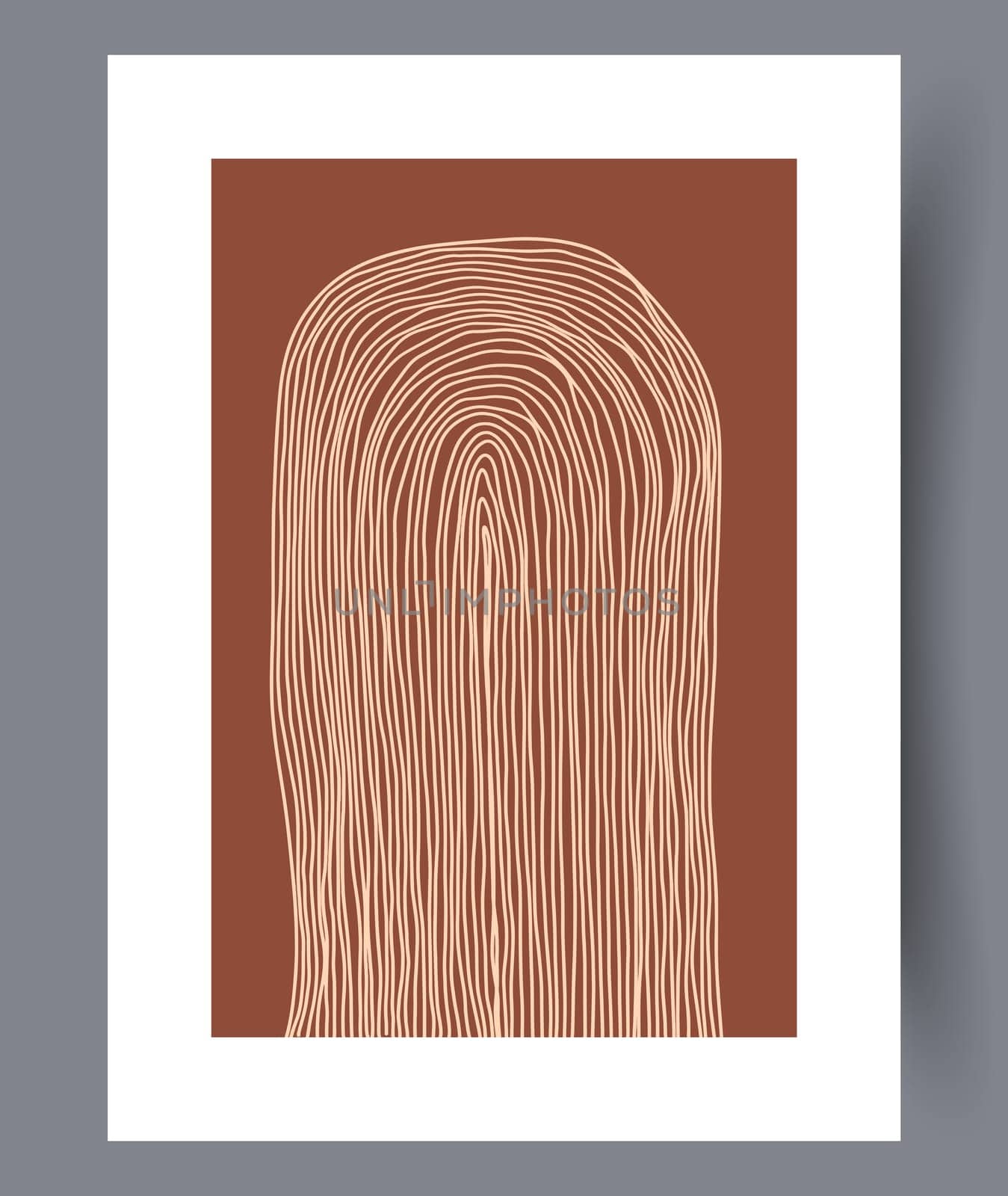 Scandinavian abstract vector print. Minimalistic abstract wall art background for print. Scandinavian vector style.