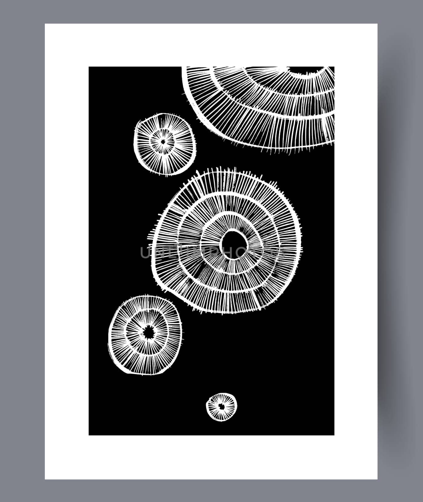 Printable wall art vector poster set. Hand drawn minimalism design for scandinavian interior.