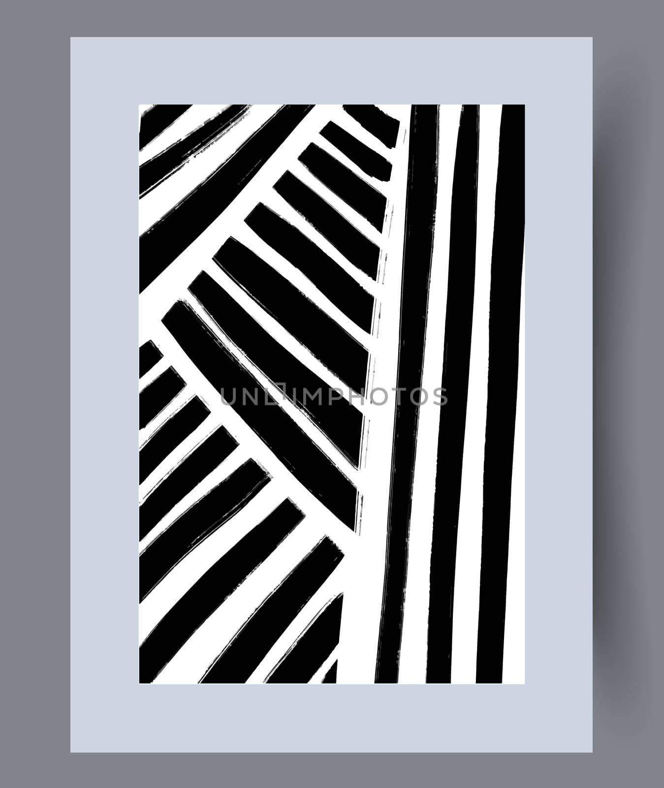 Printable wall art vector poster set. Hand drawn minimalism design for scandinavian interior.