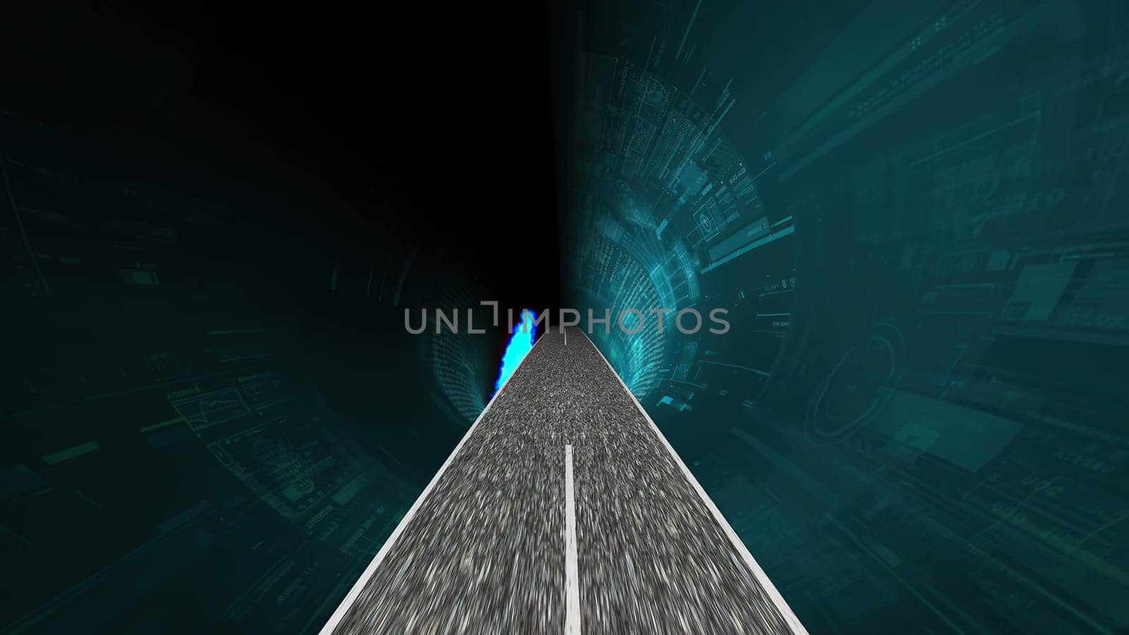 Driving through the hi tech tunnel