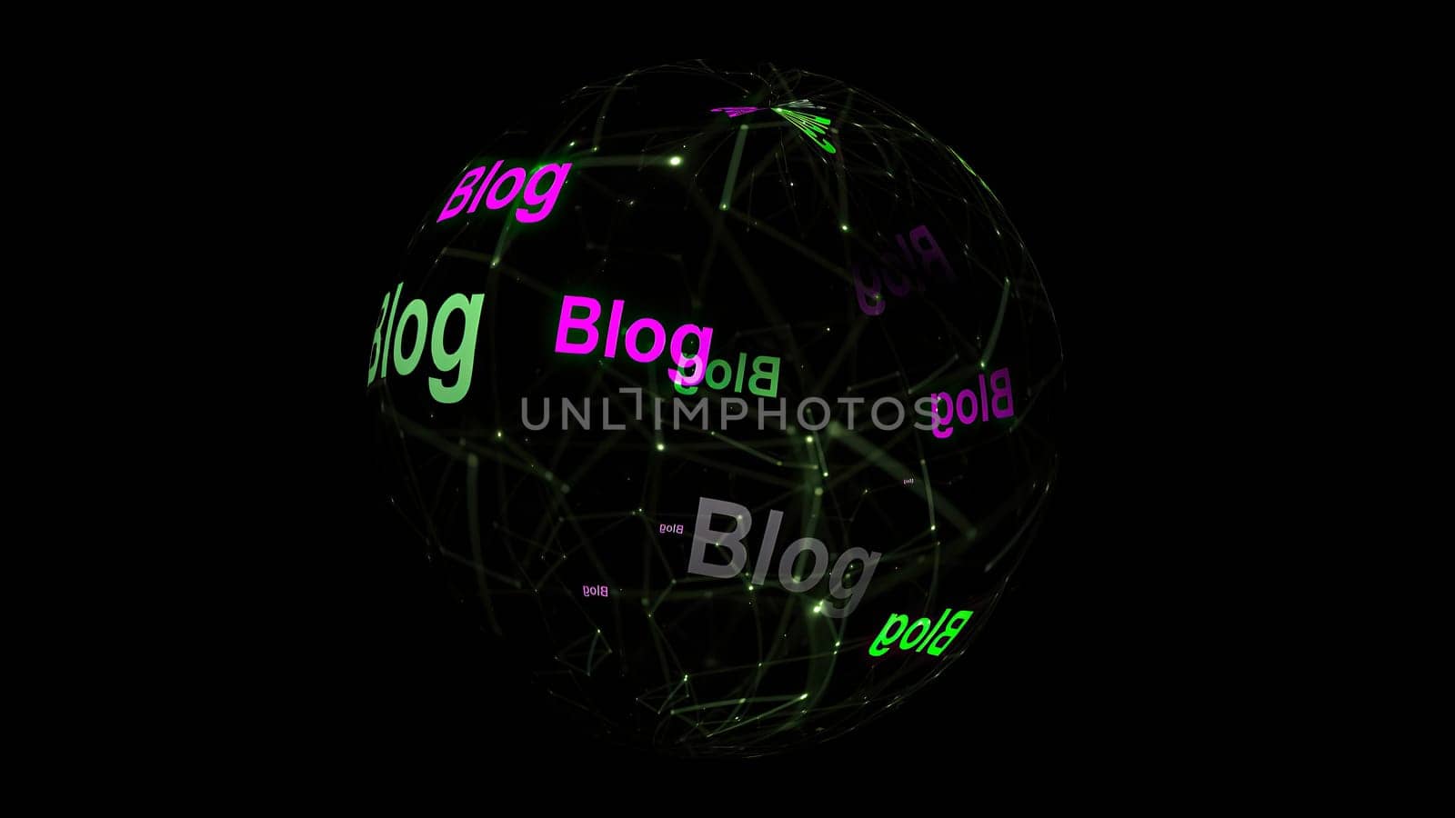Blog concept on rotating sphere,Blog concept on rotating sphere