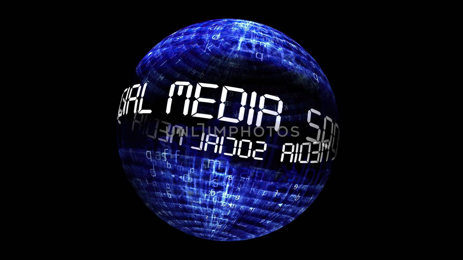 Social media concept on rotating sphere,Social media concept on rotating sphere