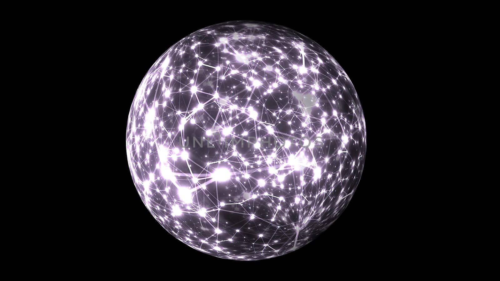 Abstract Plexus Technology Science on rotating sphere concept,Abstract Plexus Technology Science on rotating sphere concept