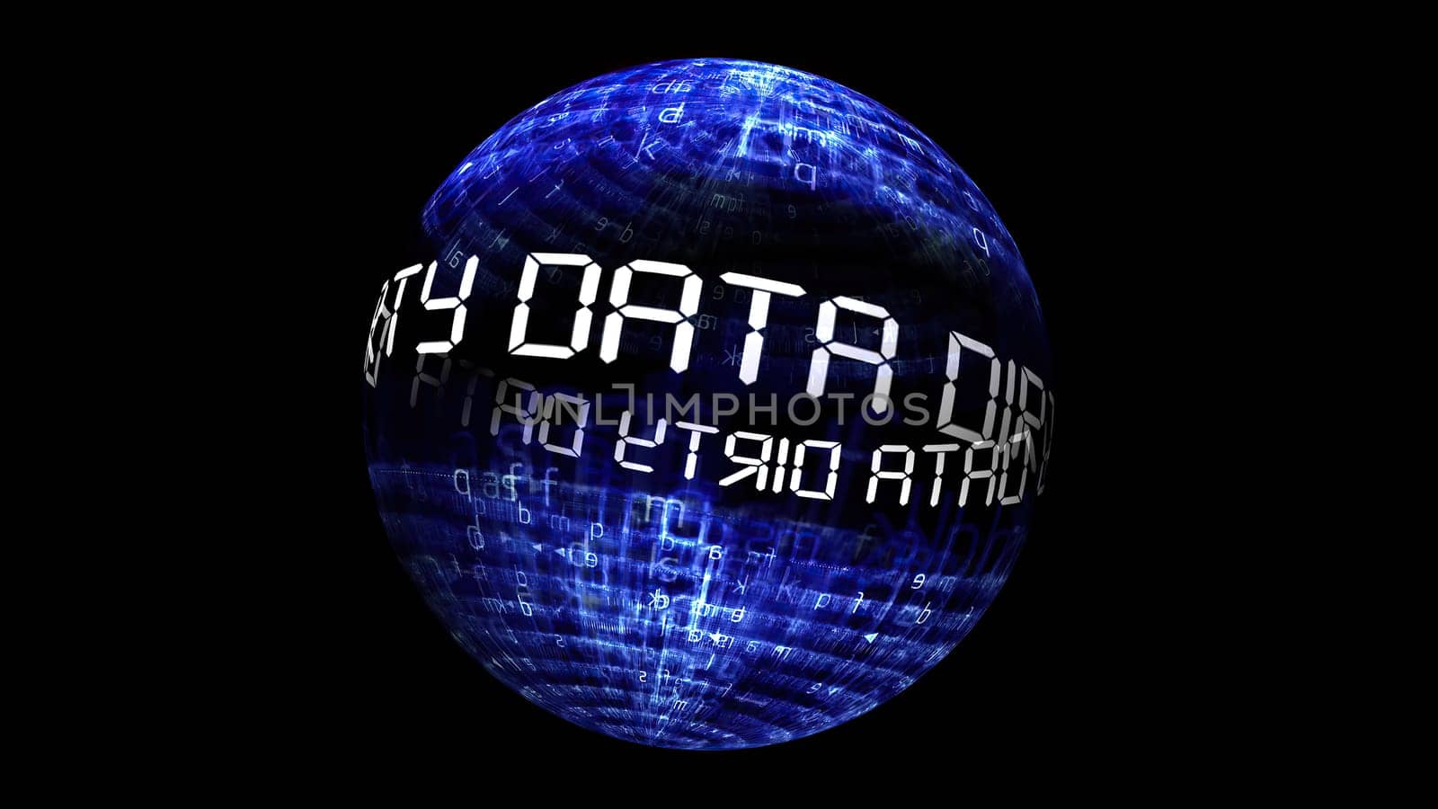 Dirty data concept on rotating sphere,Dirty data concept on rotating sphere