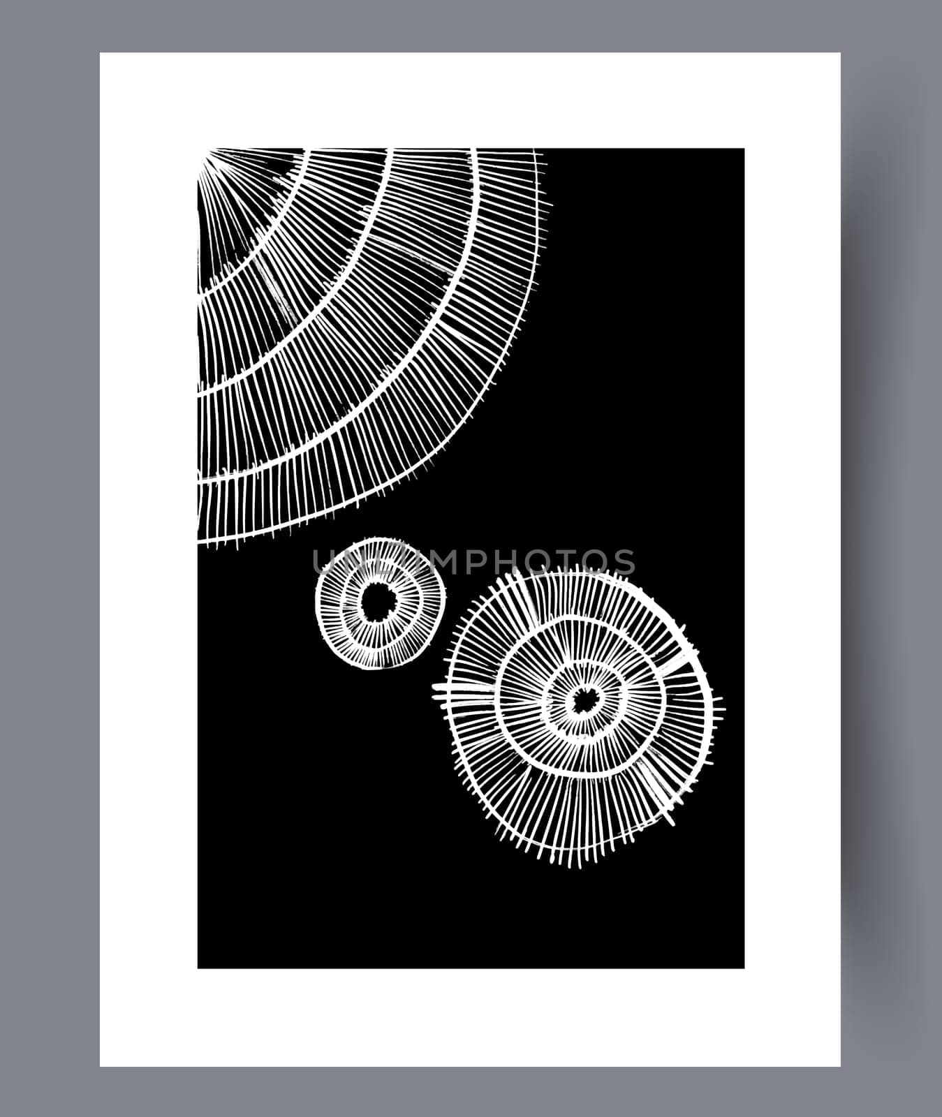 Printable wall art vector poster set. Hand drawn minimalism design for scandinavian interior.