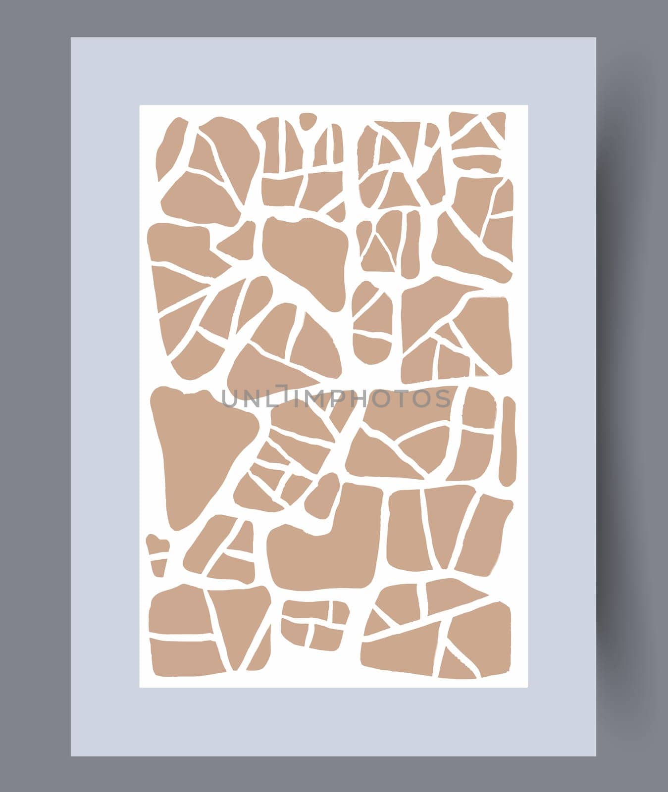 Printable wall art vector poster set. Hand drawn minimalism design for scandinavian interior.