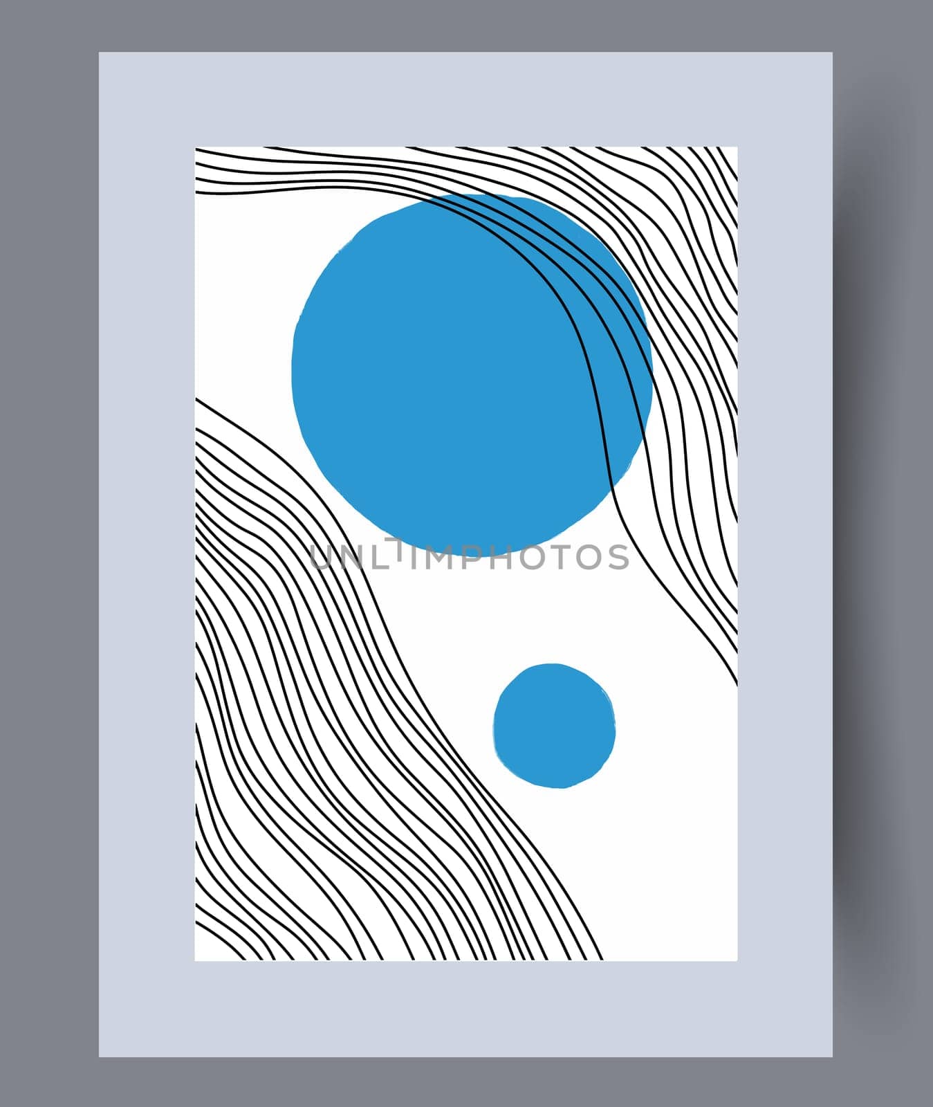 Printable wall art vector poster set. Hand drawn minimalism design for scandinavian interior.