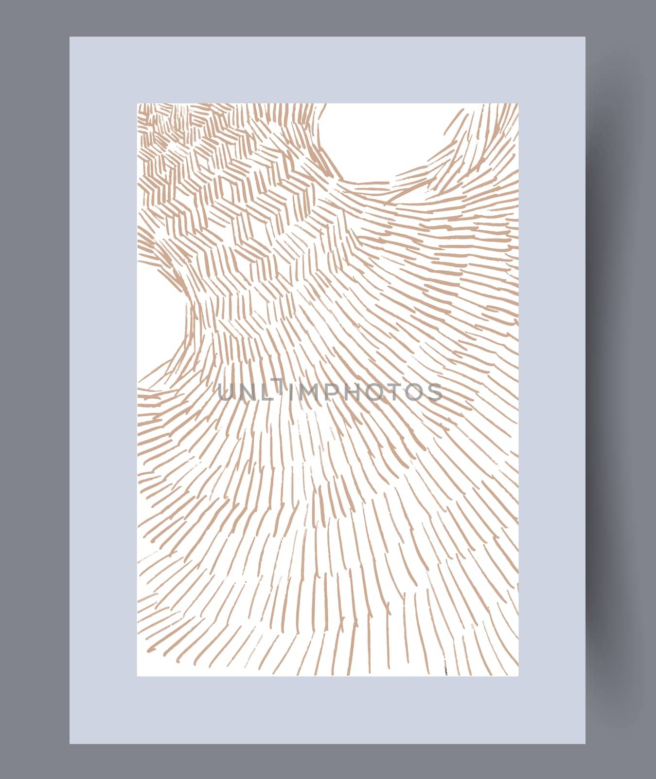 Printable wall art vector poster set. Hand drawn minimalism design for scandinavian interior.