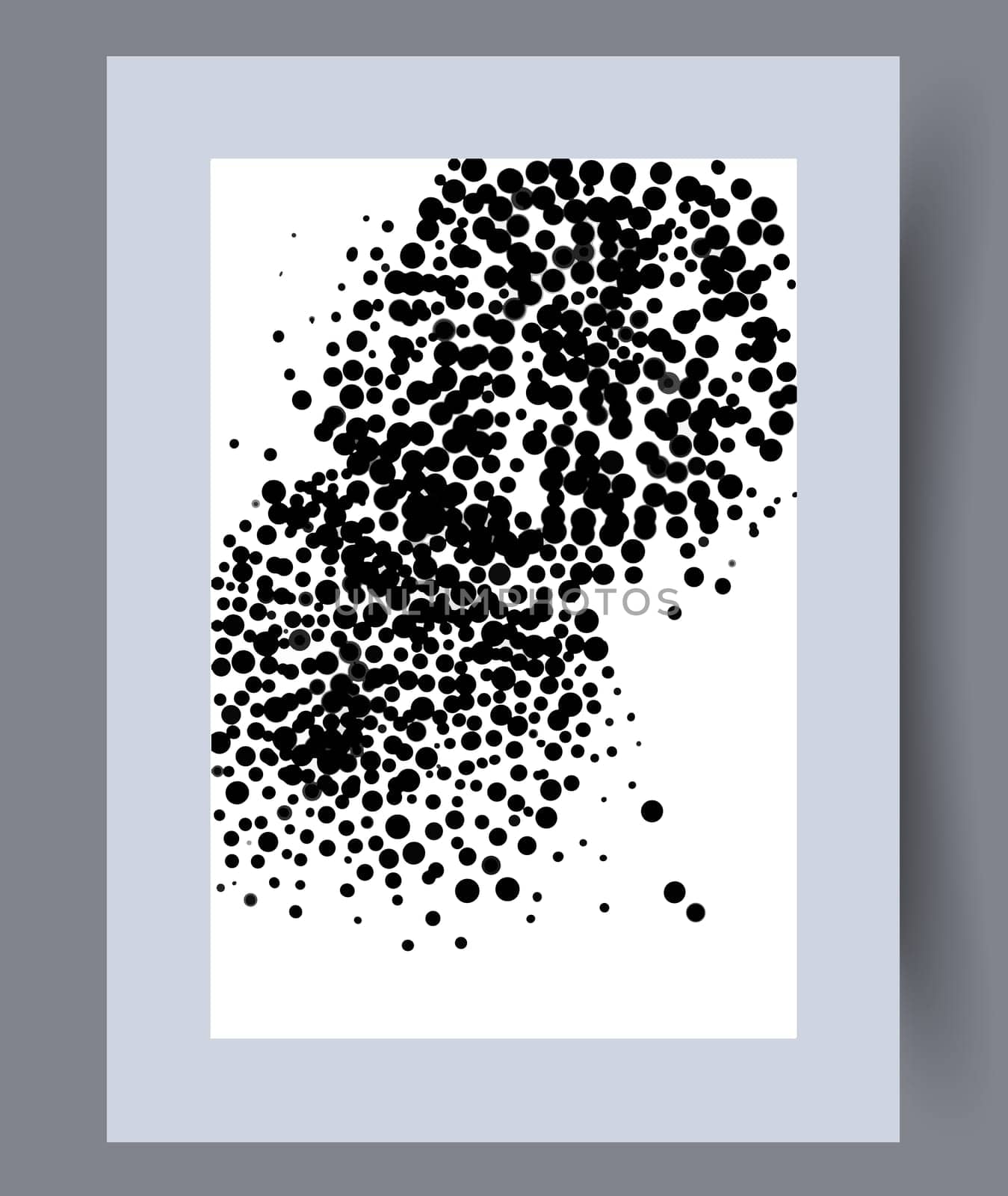 Scandinavian abstract vector print. Minimalistic abstract wall art background for print. Scandinavian vector style.