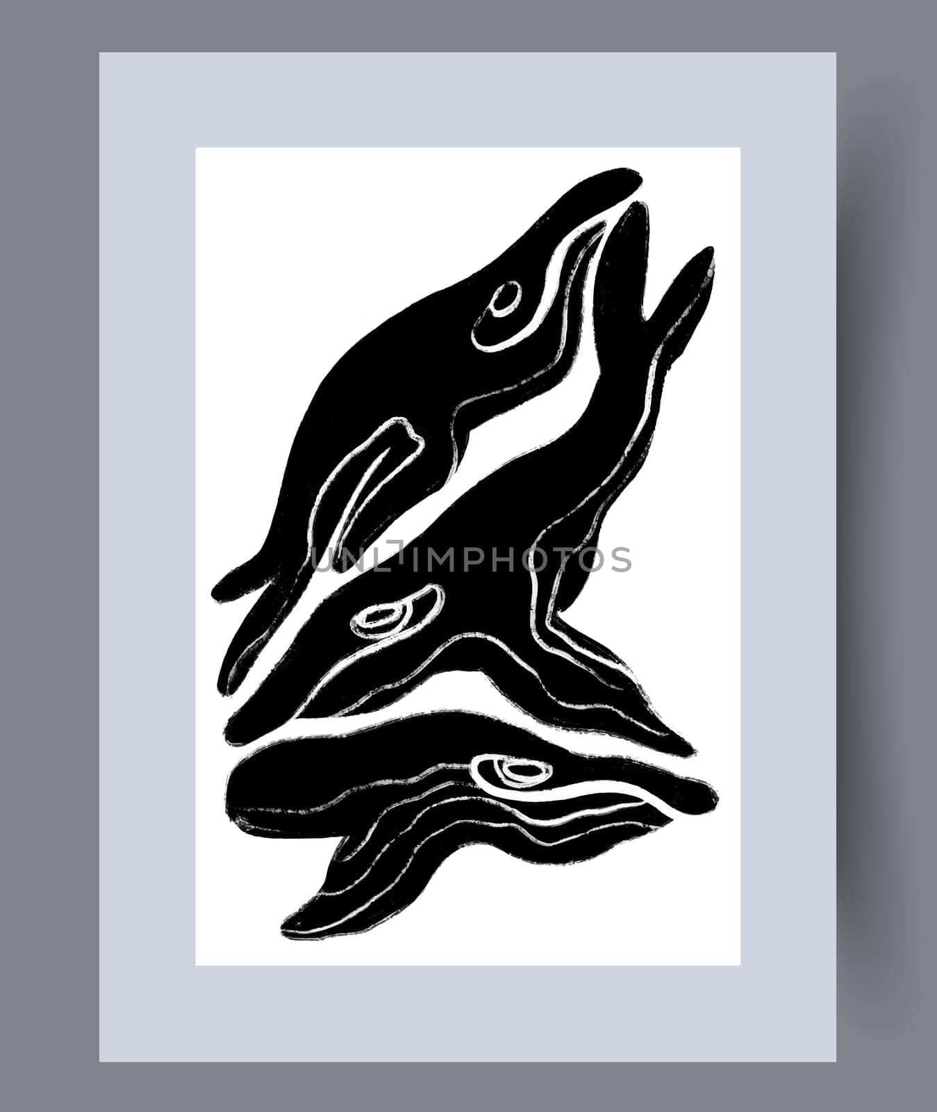 Scandinavian abstract vector print. Minimalistic abstract wall art background for print. Scandinavian vector style.