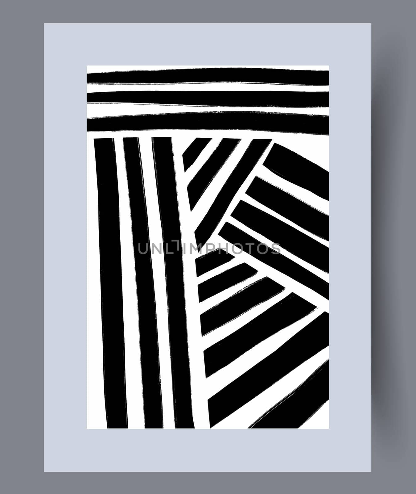 Scandinavian abstract vector print. Minimalistic abstract wall art background for print. Scandinavian vector style.