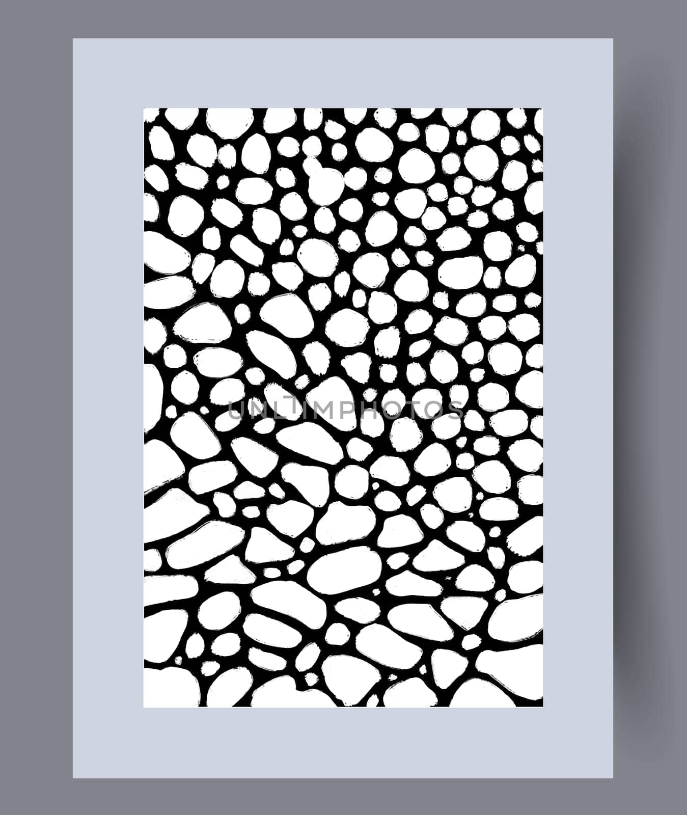 Scandinavian abstract vector print. Minimalistic abstract wall art background for print. Scandinavian vector style.