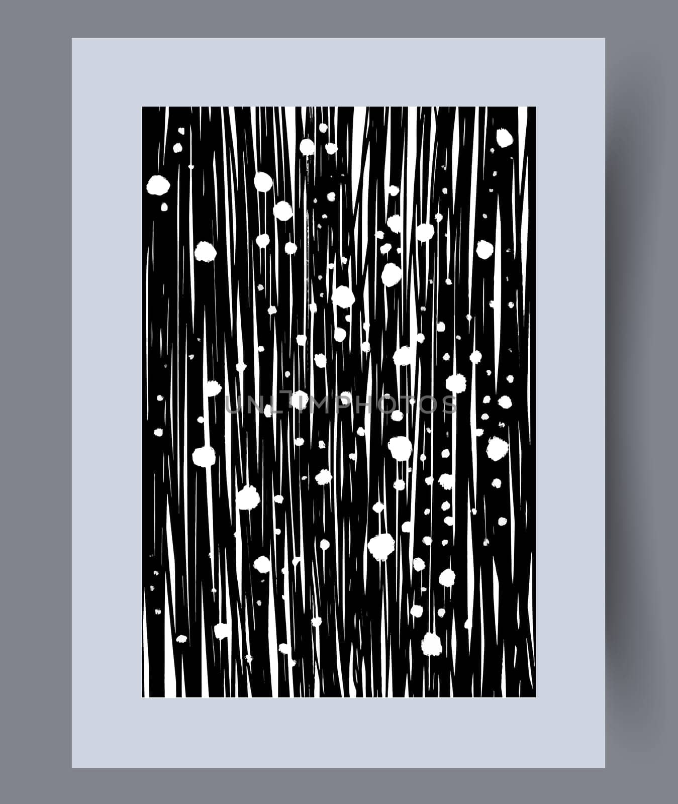 Scandinavian abstract vector print. Minimalistic abstract wall art background for print. Scandinavian vector style.