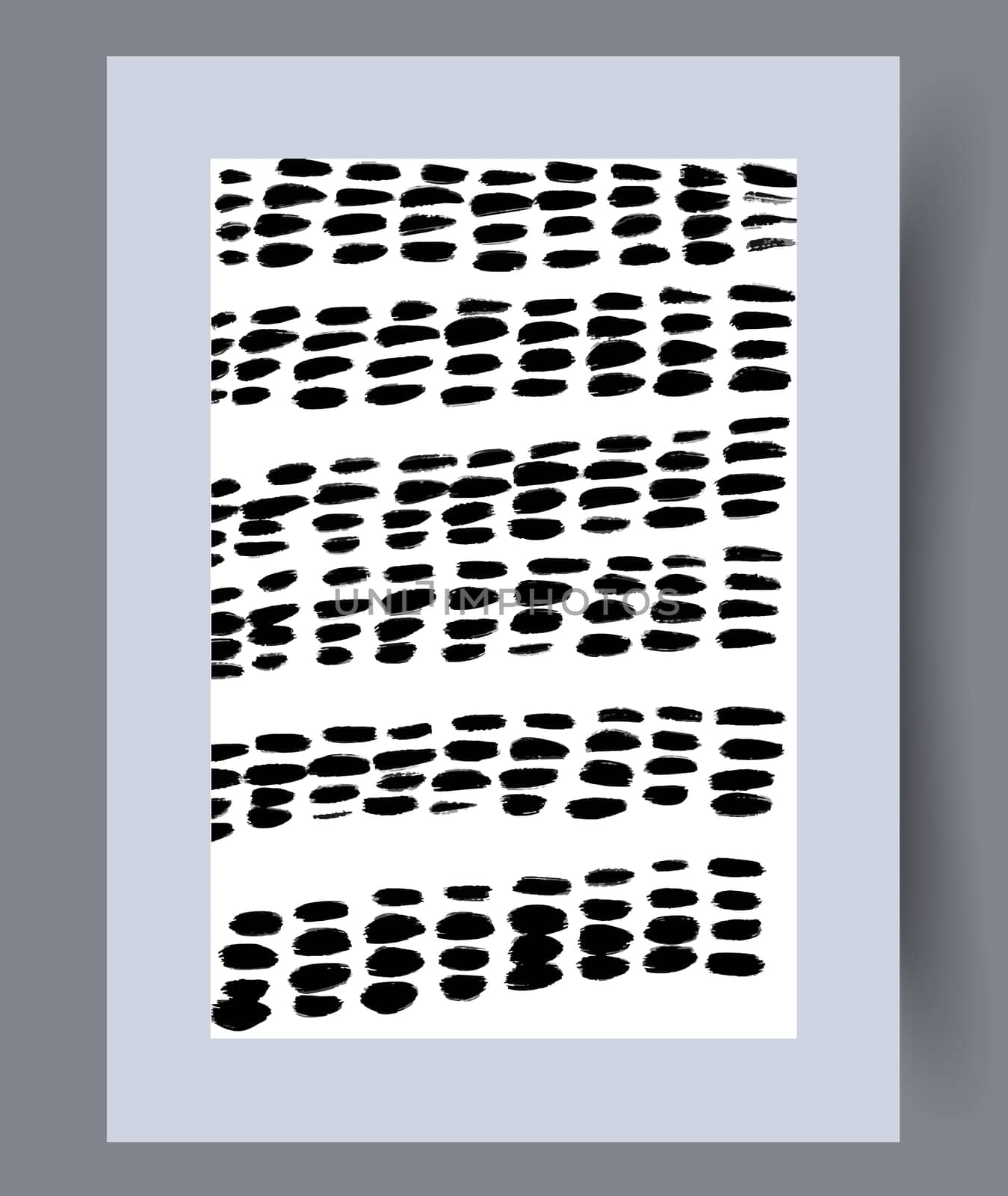 Scandinavian abstract vector print. Minimalistic abstract wall art background for print. Scandinavian vector style.