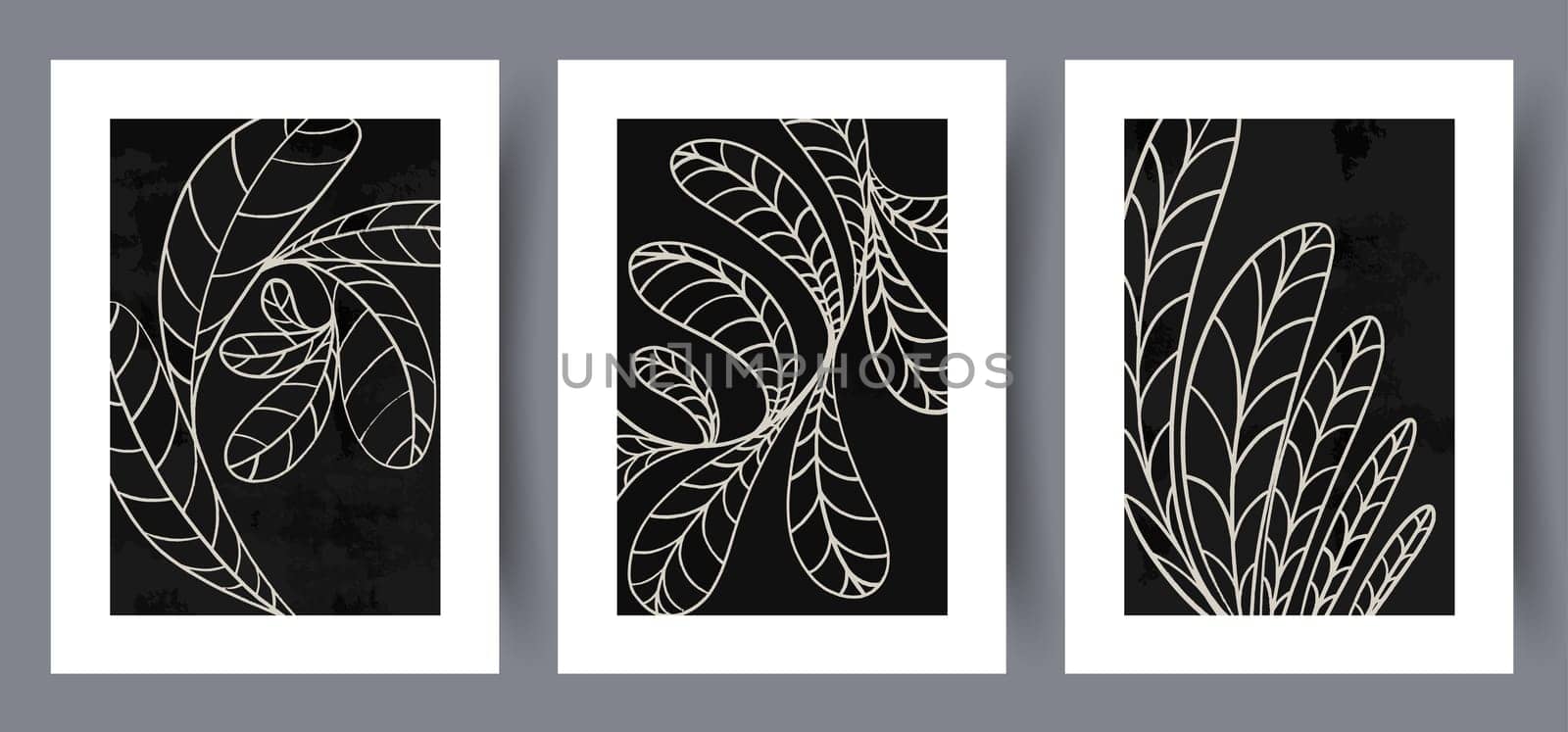 Scandinavian abstract vector print. Minimalistic abstract wall art background for print. Scandinavian vector style.