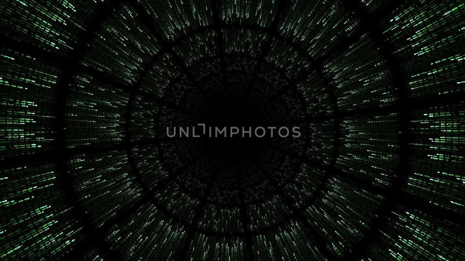 Hypnotic green dots in tunnel ,Hypnotic green dots in tunnel