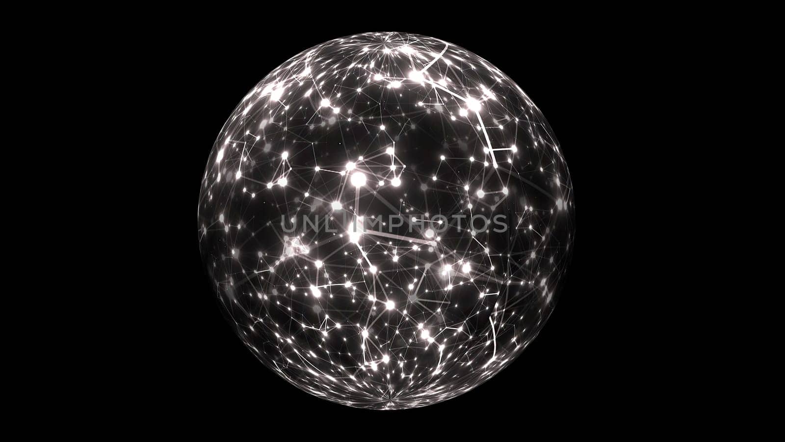 Abstract Plexus Technology Science on rotating sphere concept,Abstract Plexus Technology Science on rotating sphere concept