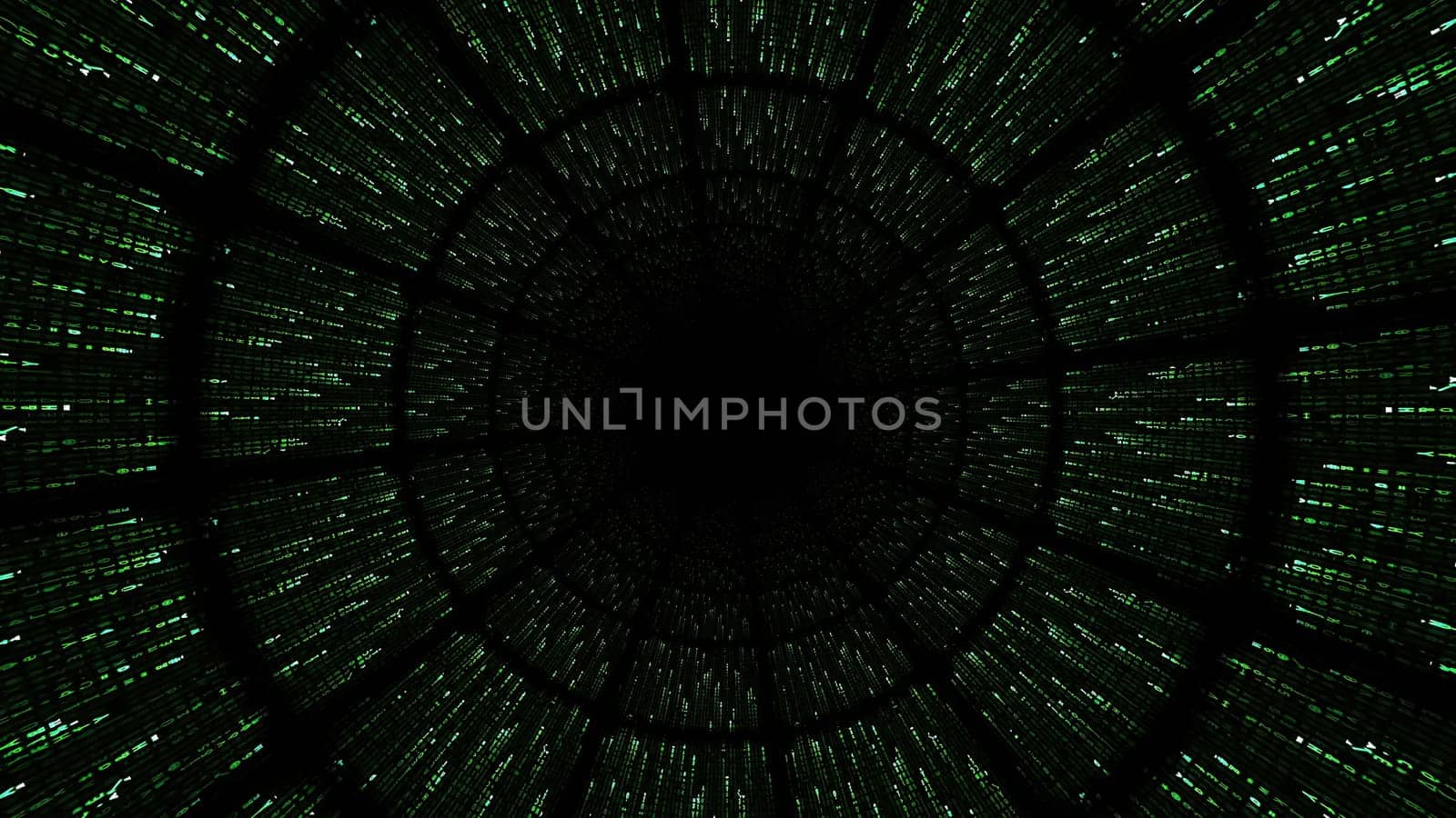 Hypnotic green dots in tunnel ,Hypnotic green dots in tunnel