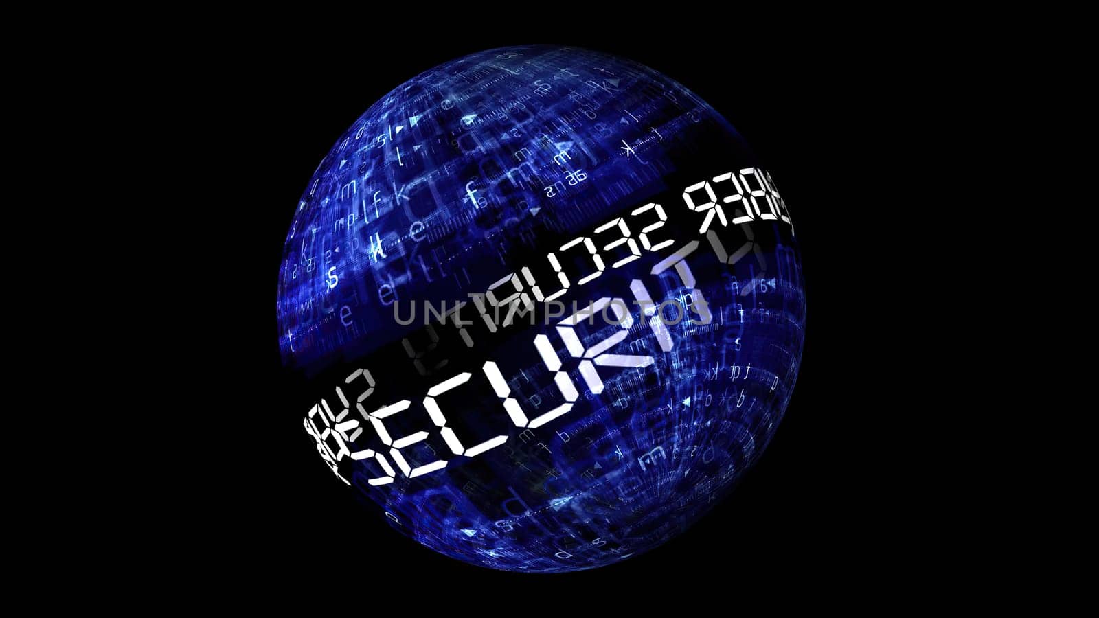 Syber security concept on rotating sphere,Syber security concept on rotating sphere