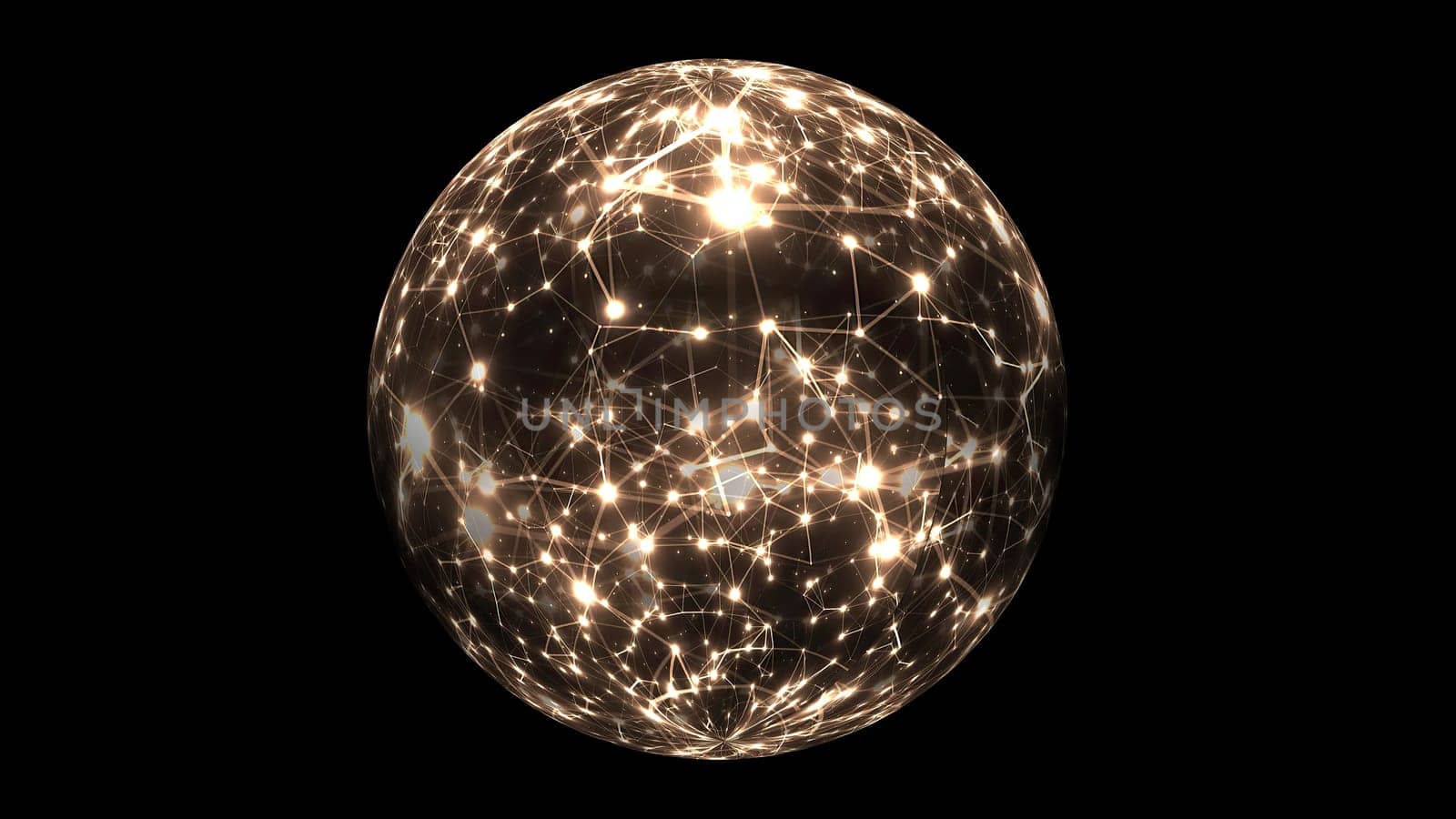 Abstract Plexus Technology Science on rotating sphere concept,Abstract Plexus Technology Science on rotating sphere concept