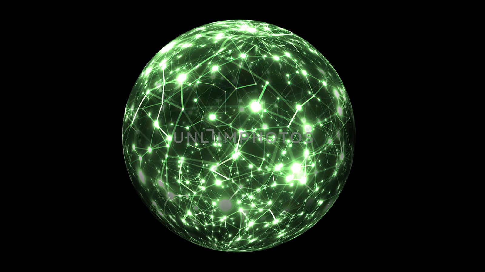 Abstract Plexus Technology Science on rotating sphere concept,Abstract Plexus Technology Science on rotating sphere concept