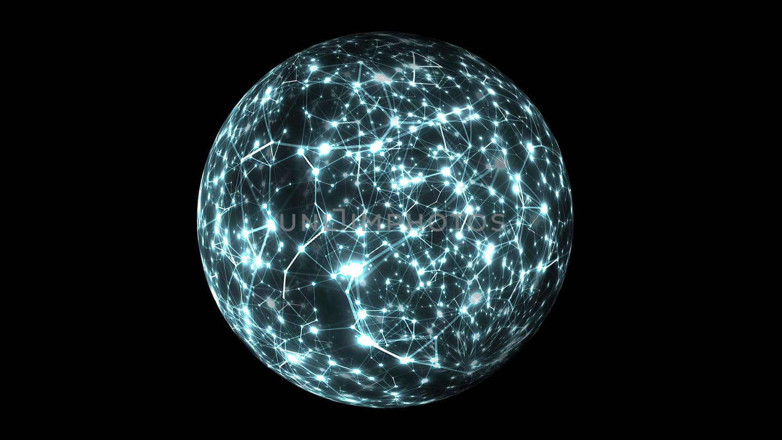 Abstract Plexus Technology Science on rotating sphere concept,Abstract Plexus Technology Science on rotating sphere concept