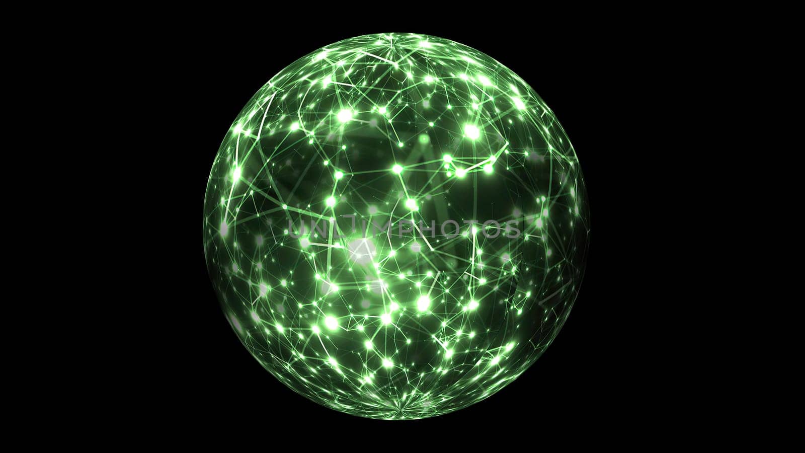 Abstract Plexus Technology Science on rotating sphere concept,Abstract Plexus Technology Science on rotating sphere concept