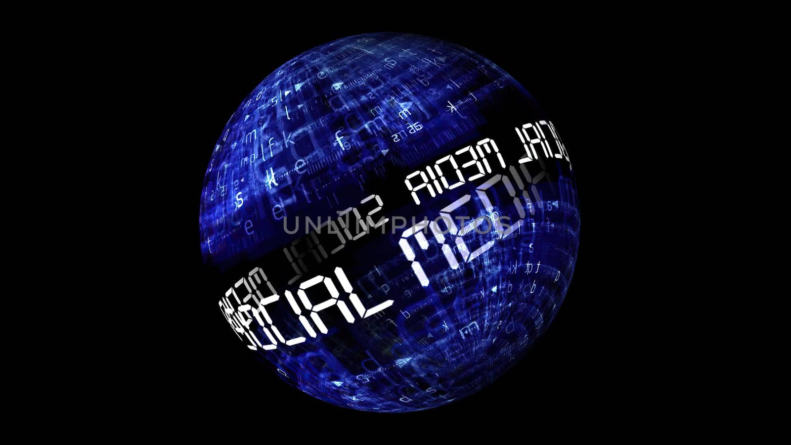 Social media concept on rotating sphere,Social media concept on rotating sphere