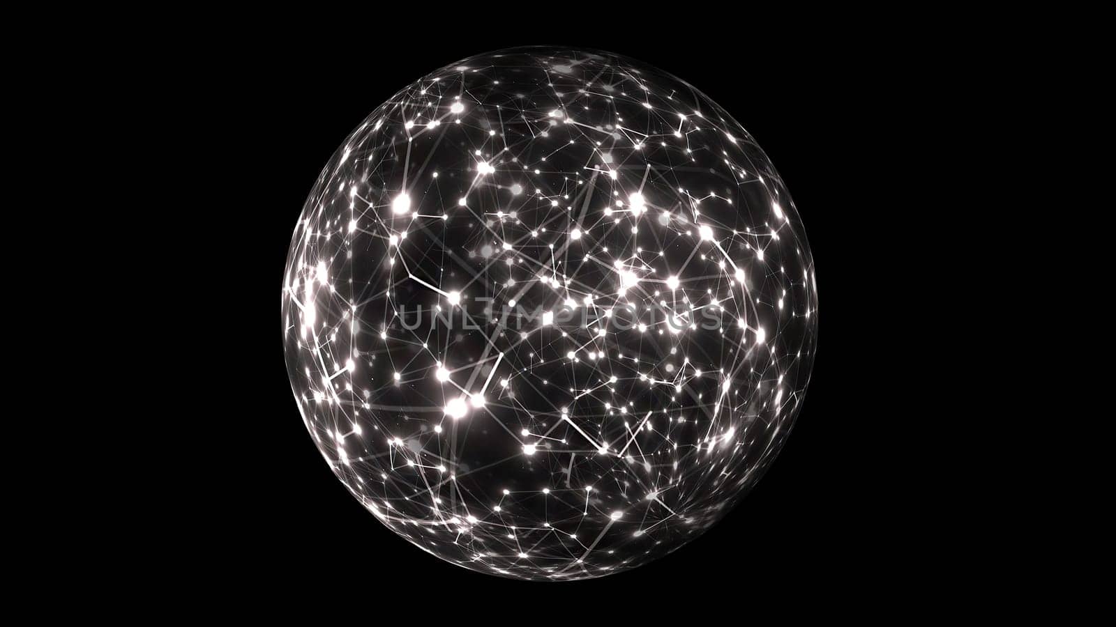 Abstract Plexus Technology Science on rotating sphere concept,Abstract Plexus Technology Science on rotating sphere concept