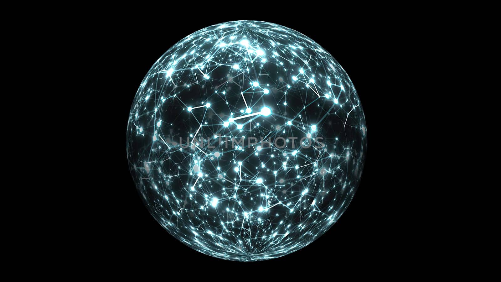 Abstract Plexus Technology Science on rotating sphere concept,Abstract Plexus Technology Science on rotating sphere concept