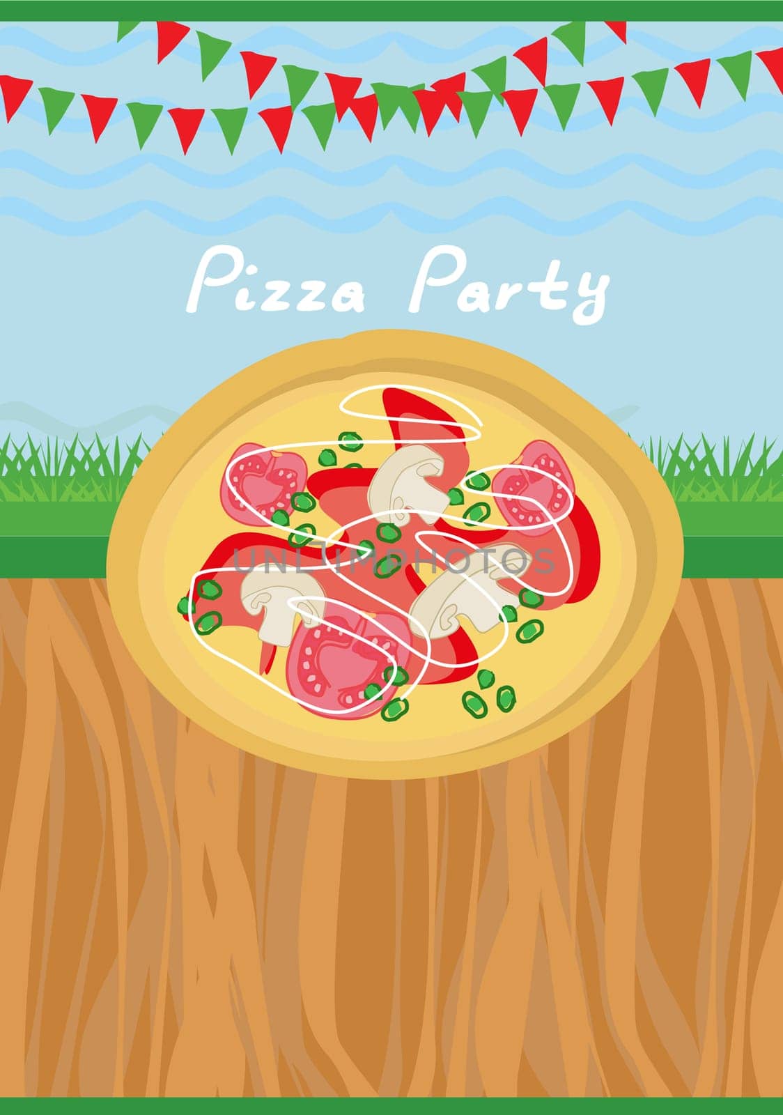 Pizza party poster