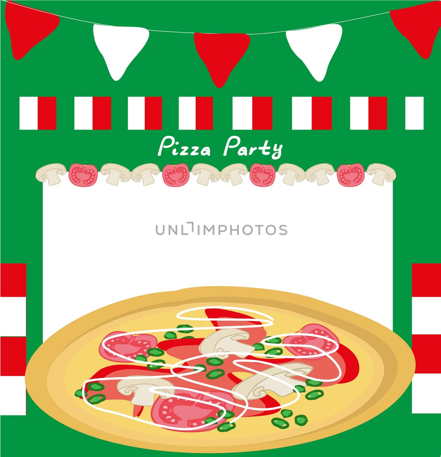 Pizza party poster