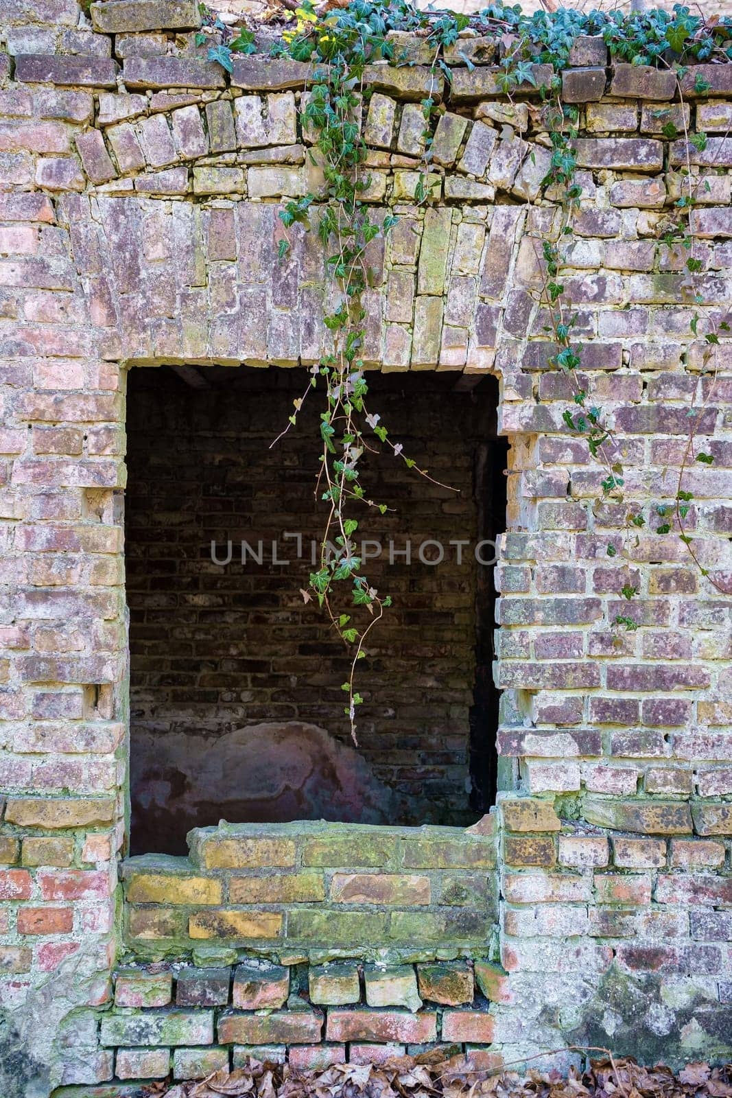old dilapidated ruin of a villa