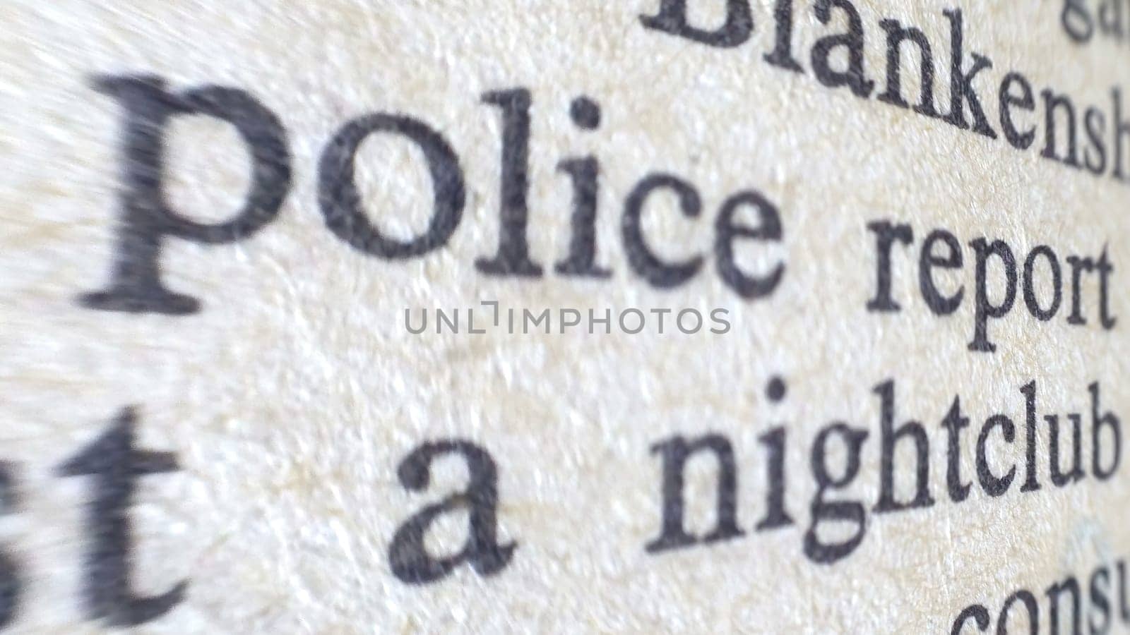 Close up of Classified document intelligence report ,Close up of Classified document intelligence report