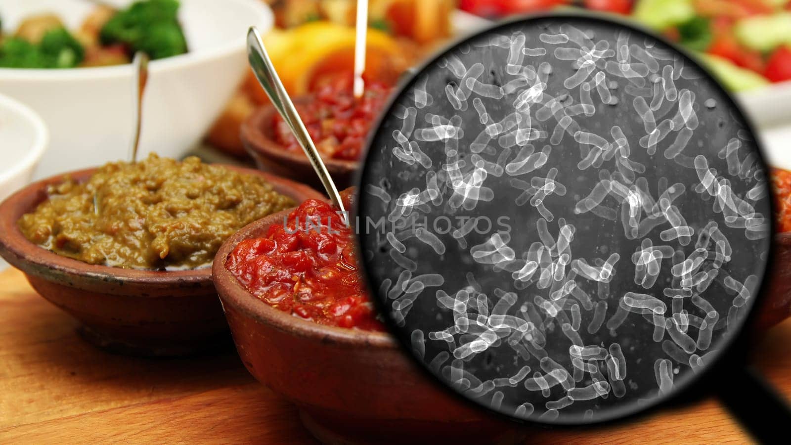 Searching For Bacteria In food,Searching For Bacteria In food